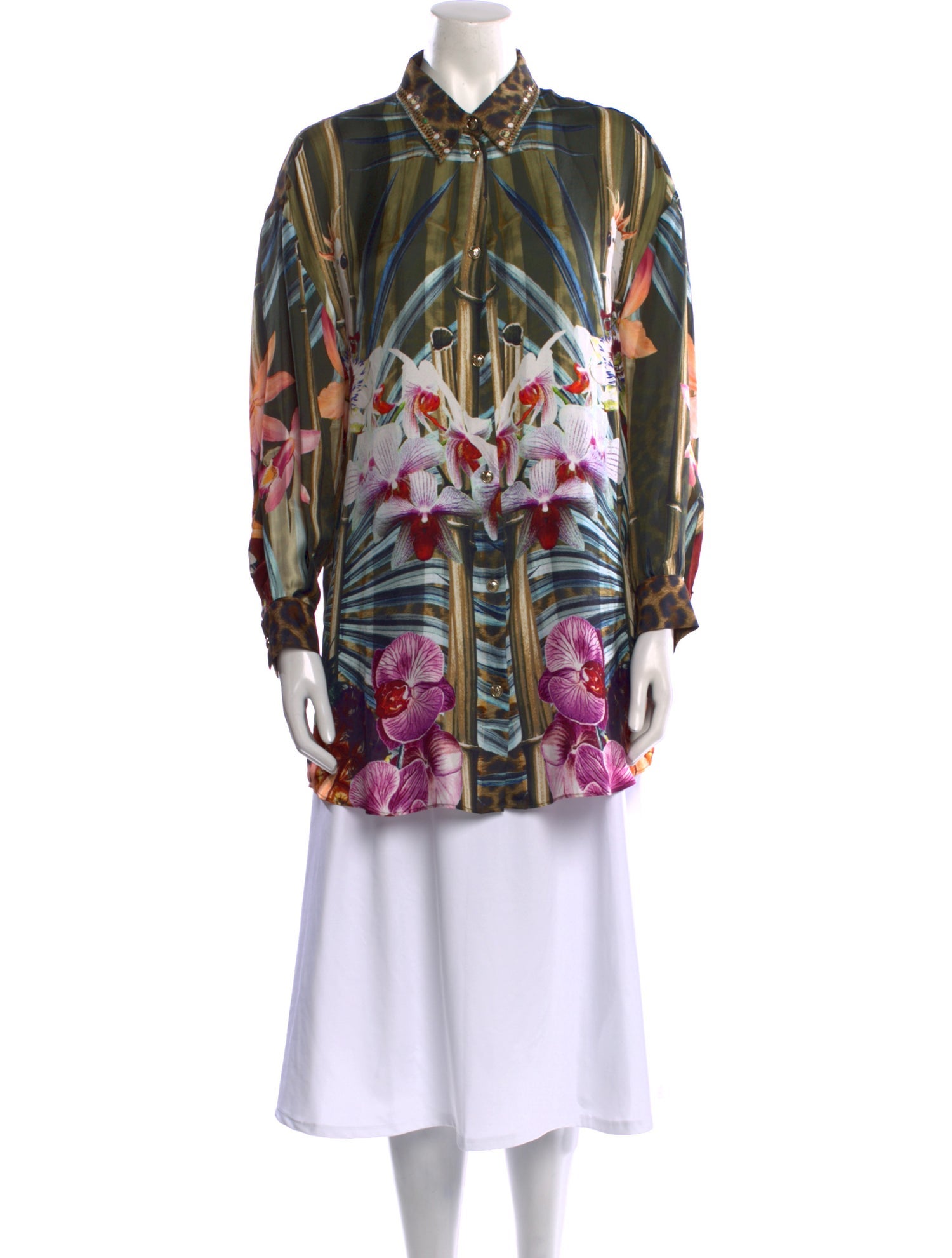 Camilla Silk Floral Print Tunic