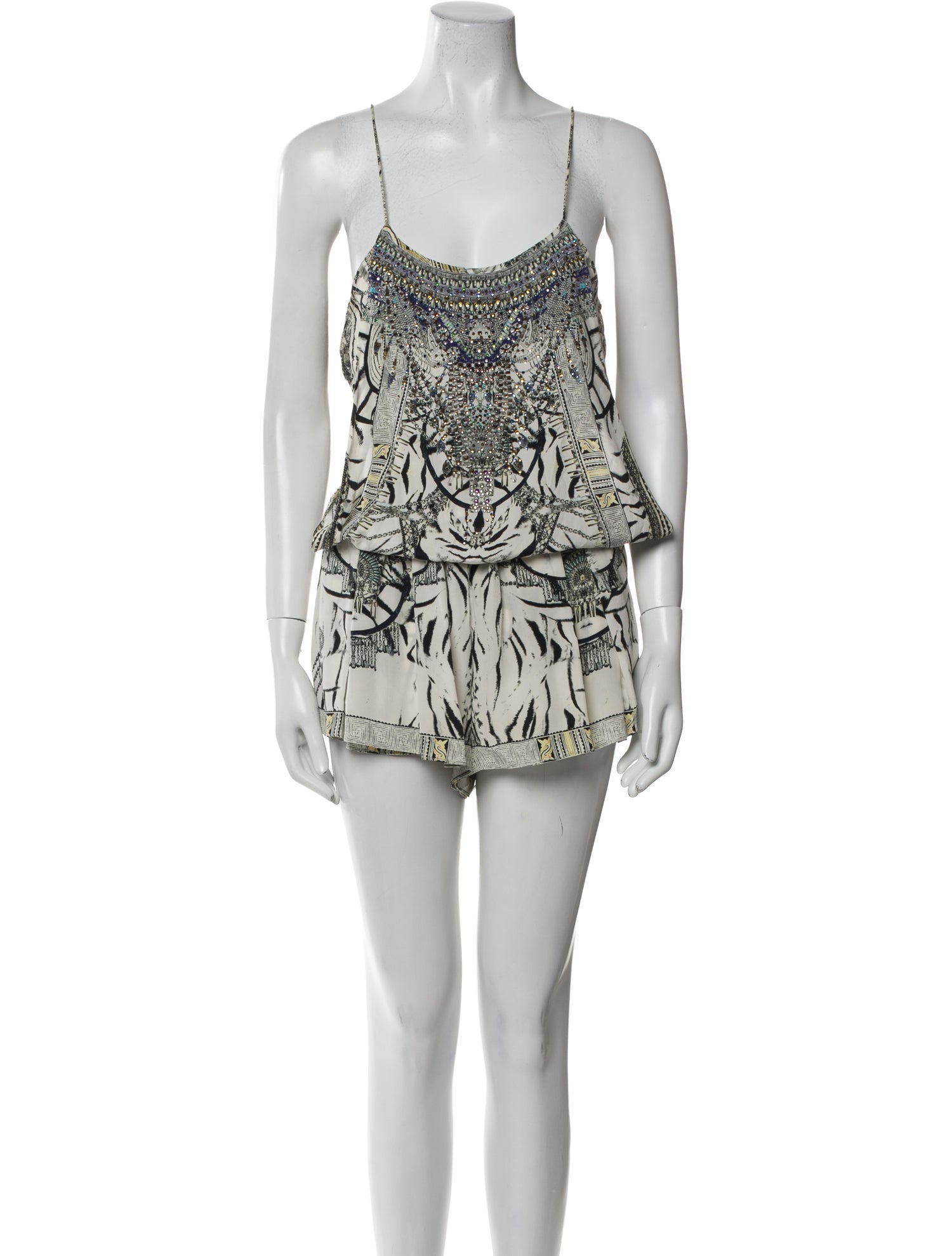 Camilla Silk Printed Romper