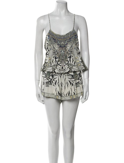 Camilla Silk Printed Romper