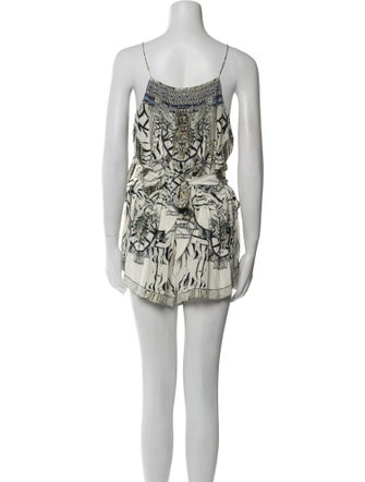 Camilla Silk Printed Romper