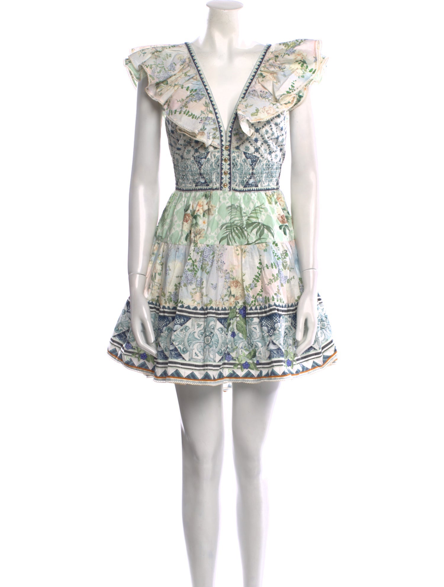 Camilla Floral Print Mini Dress