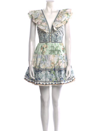 Camilla Floral Print Mini Dress