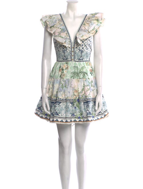 Camilla Floral Print Mini Dress