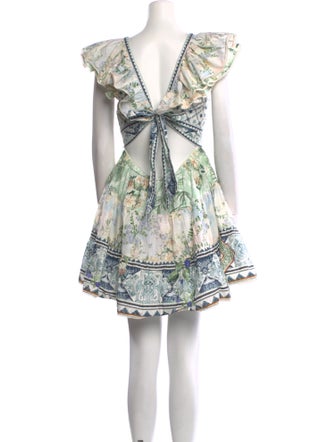 Camilla Floral Print Mini Dress