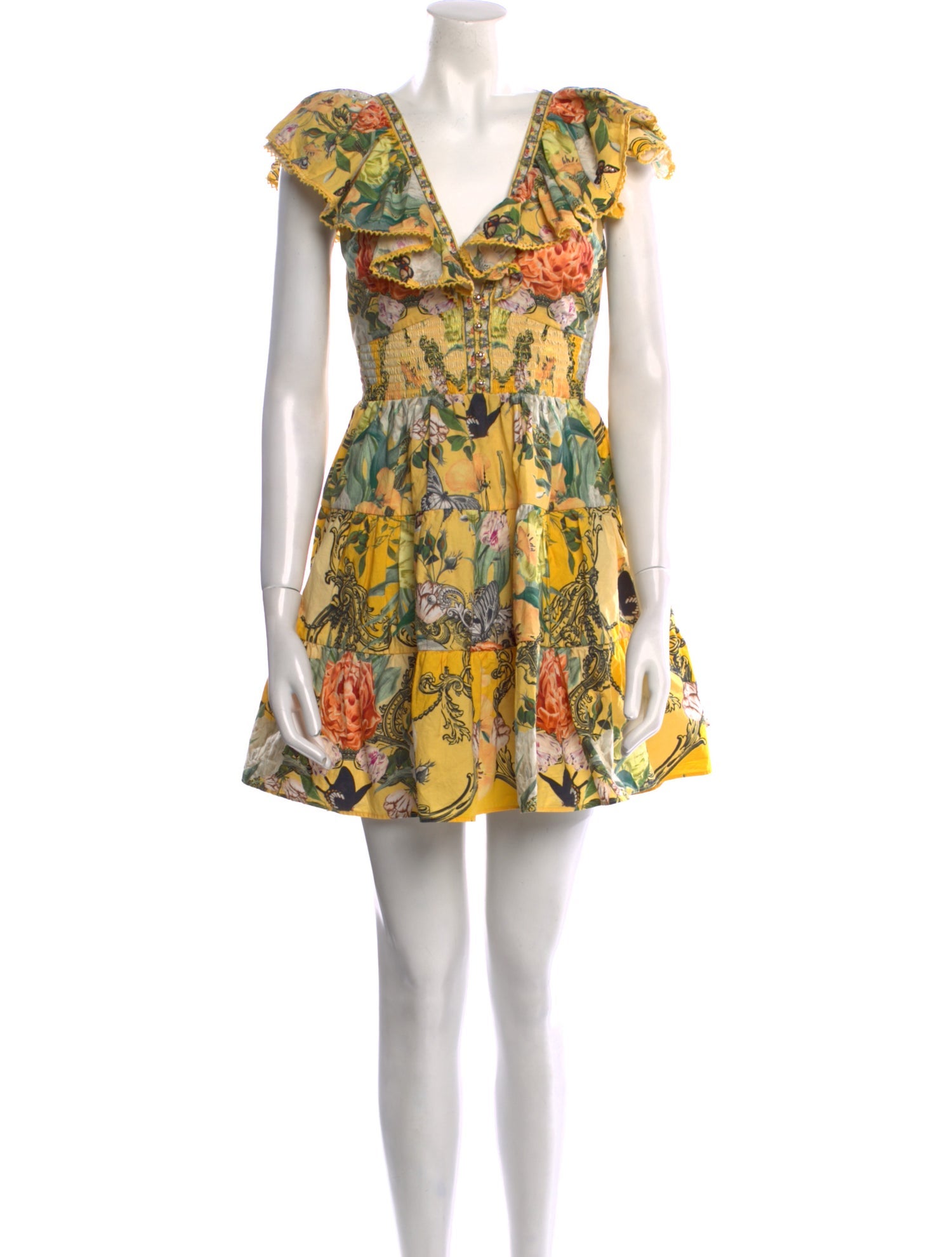 Camilla Floral Print Mini Dress