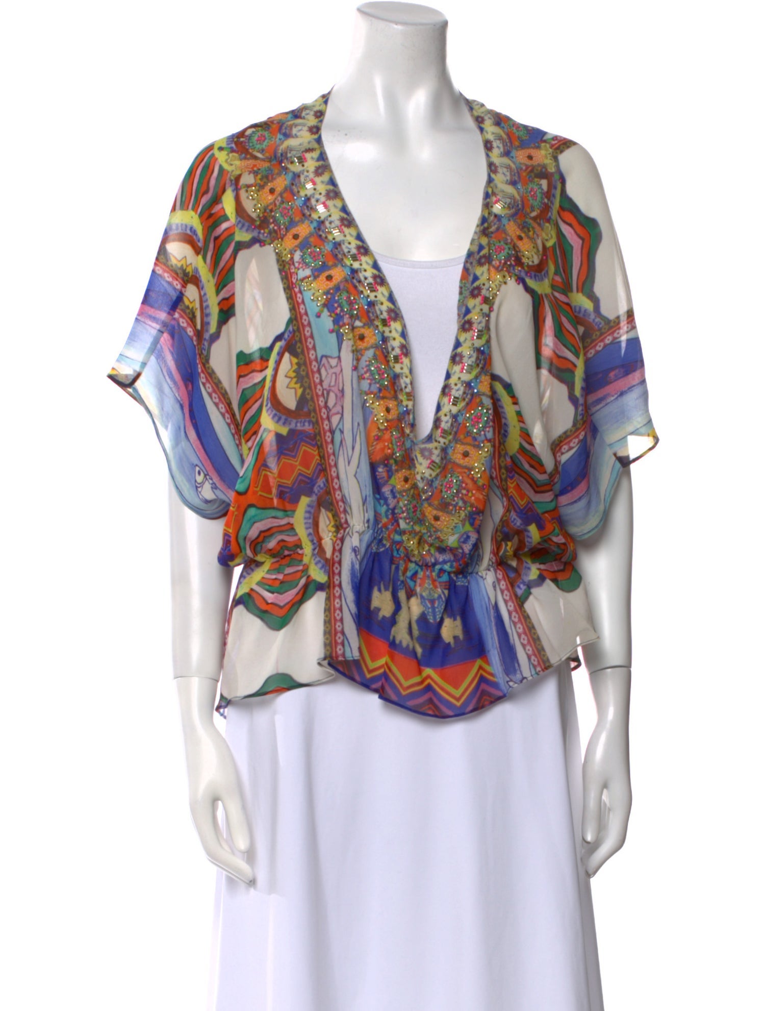 Camilla Silk Printed Blouse