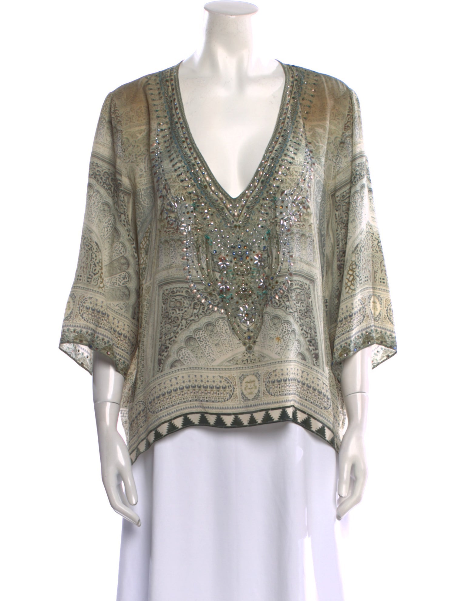 Camilla Silk Paisley Print Blouse