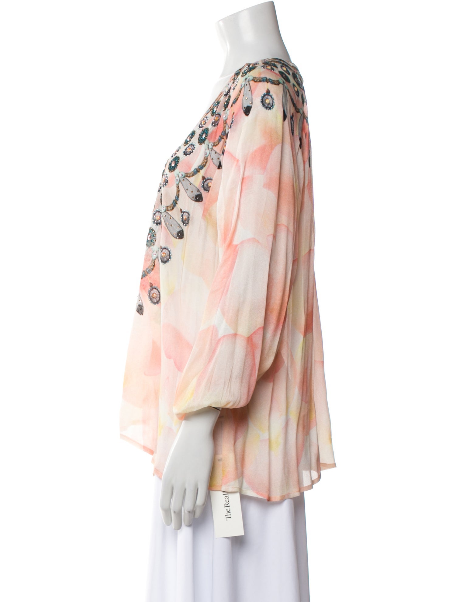 Camilla Printed V-Neck Blouse