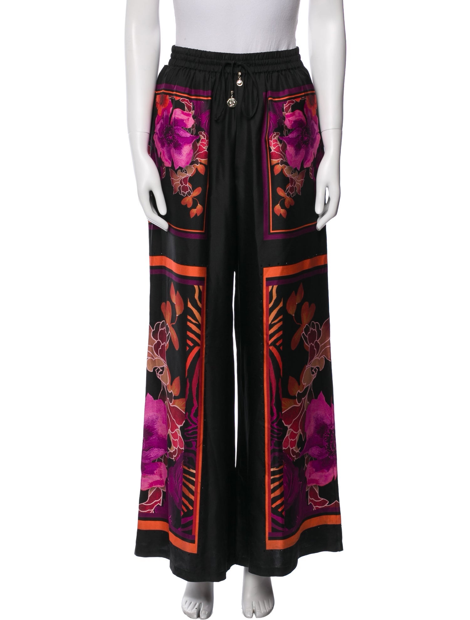 Camilla Silk Printed Sweatpants