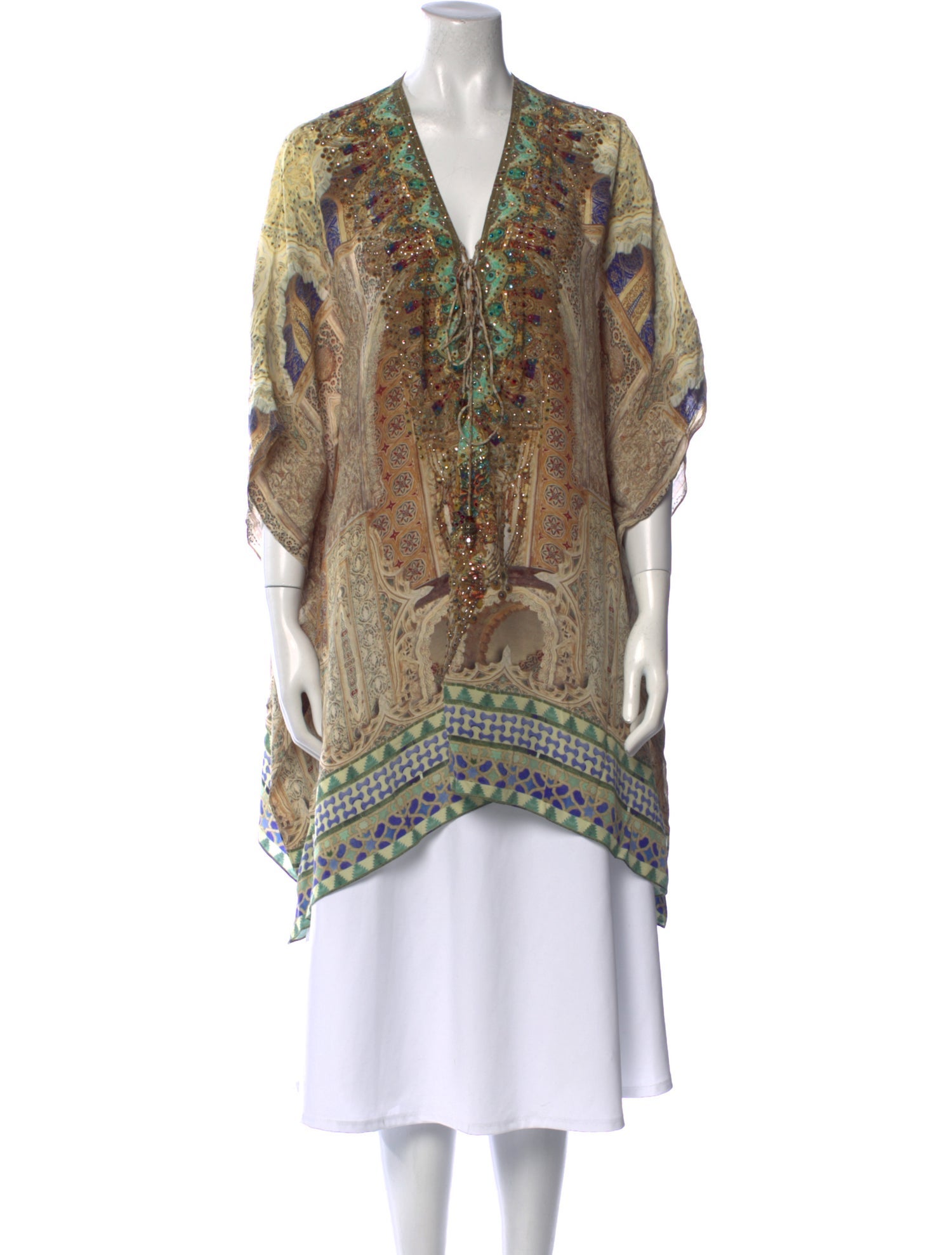 Camilla Silk Paisley Print Tunic