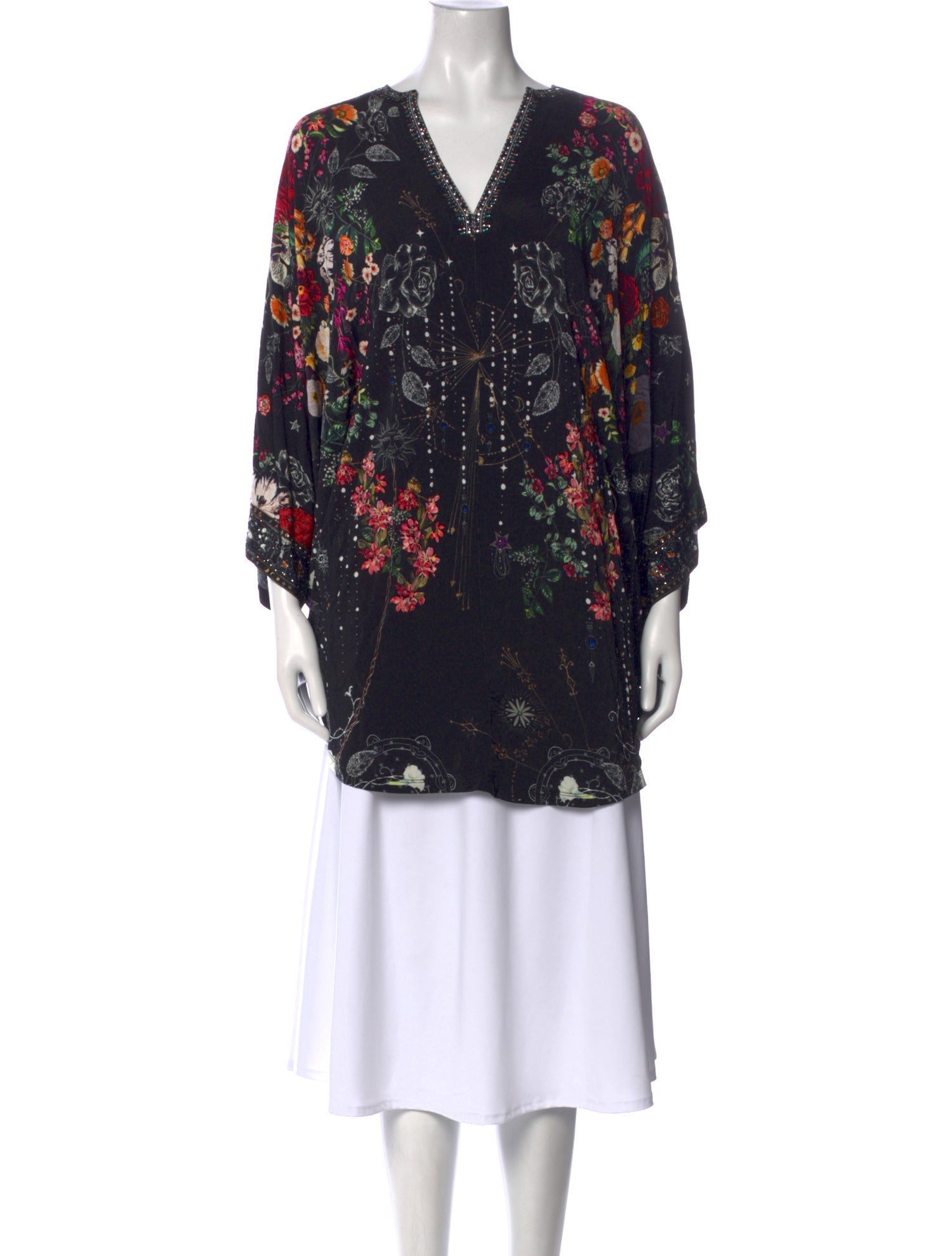 Camilla Floral Print V-Neck Tunic