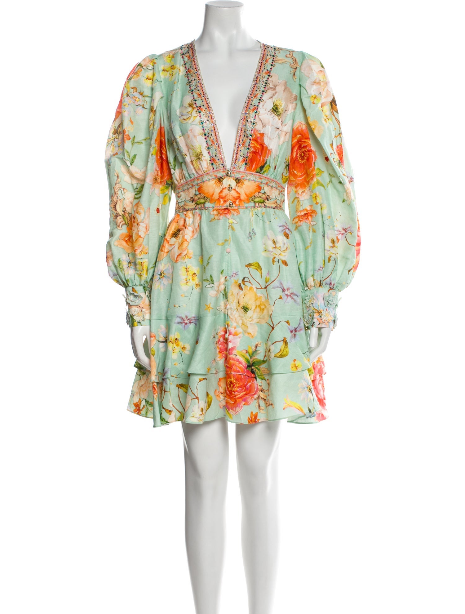 Camilla Floral Print Mini Dress