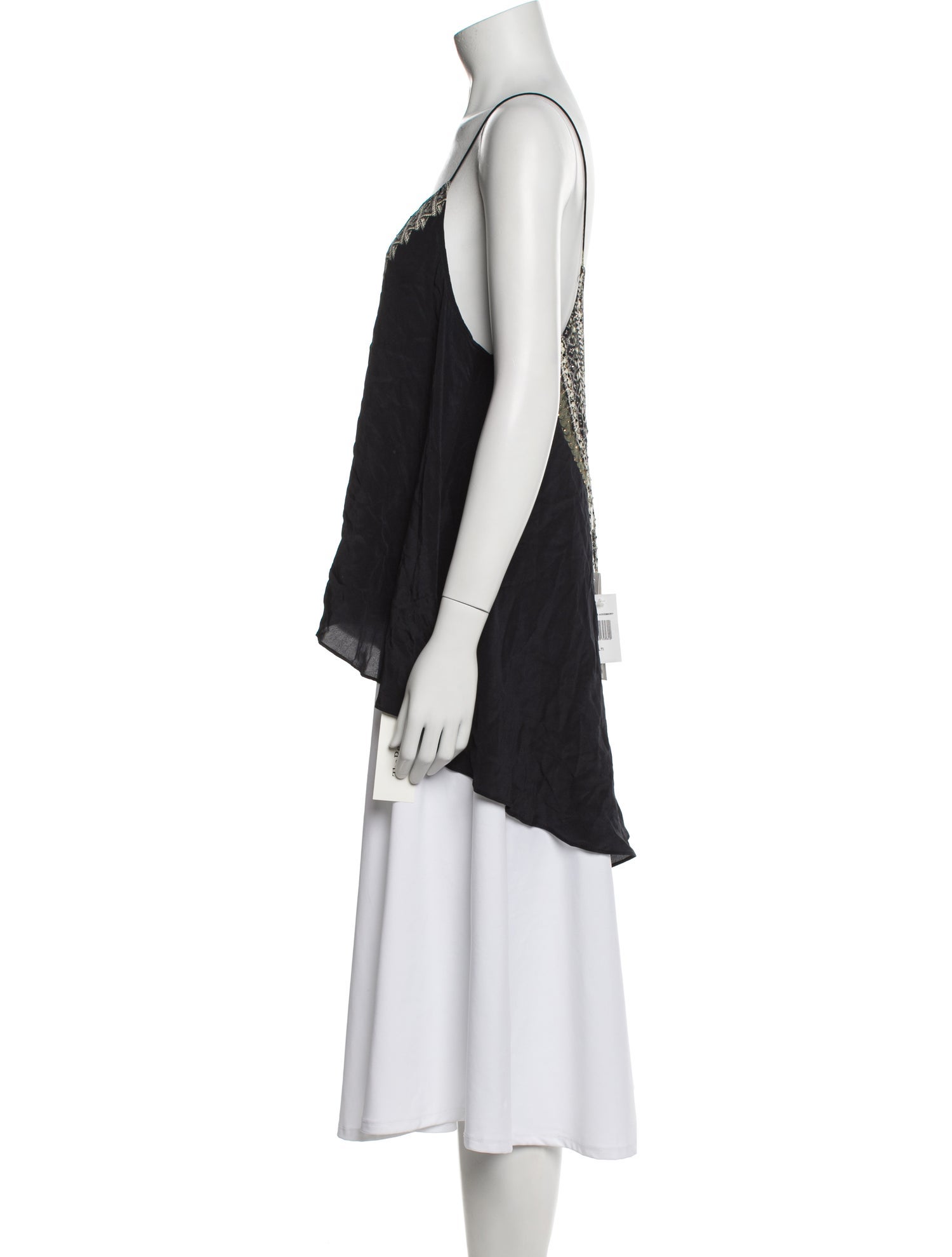 Camilla Silk Graphic Print Top