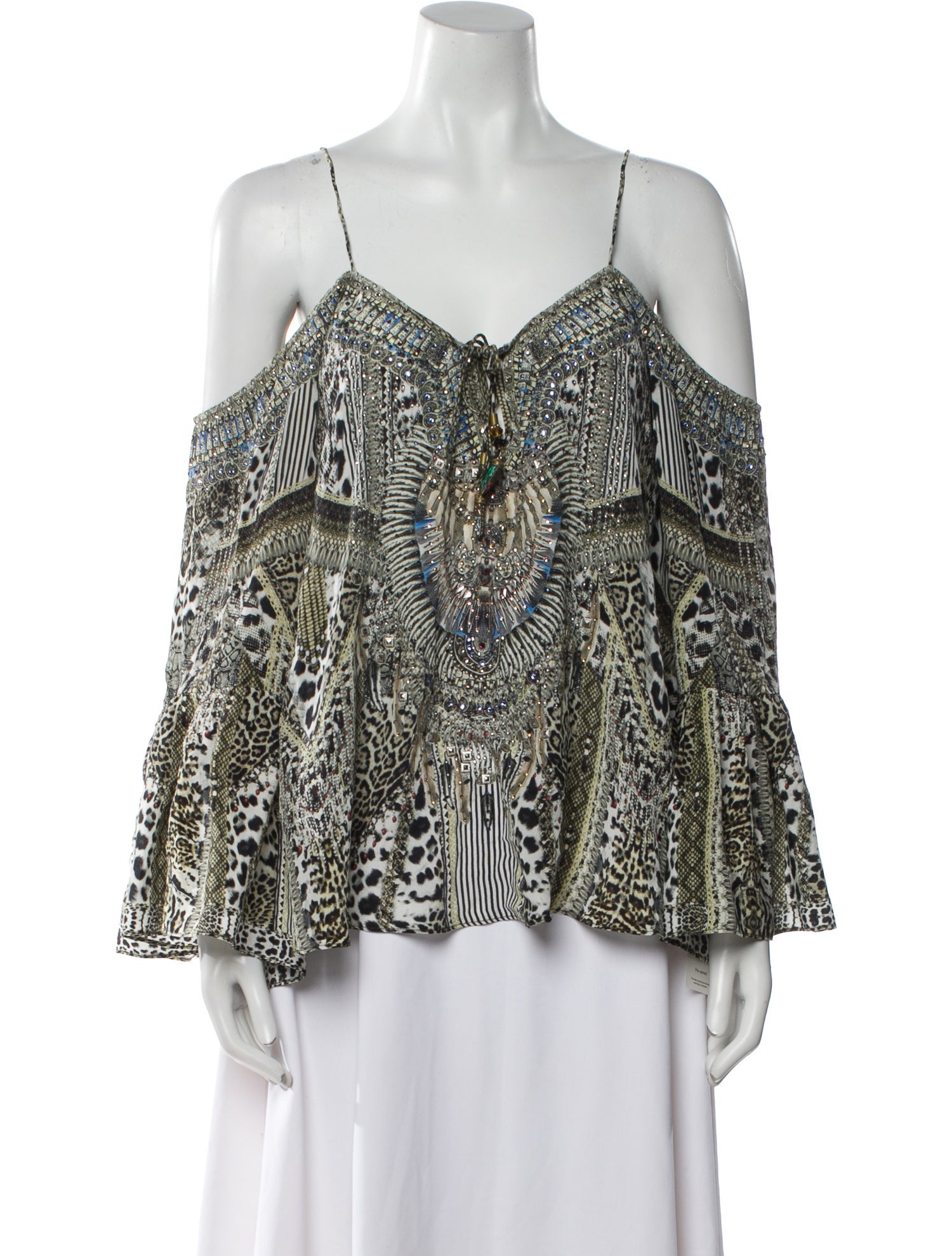 Camilla Silk Printed Blouse w/ Tags