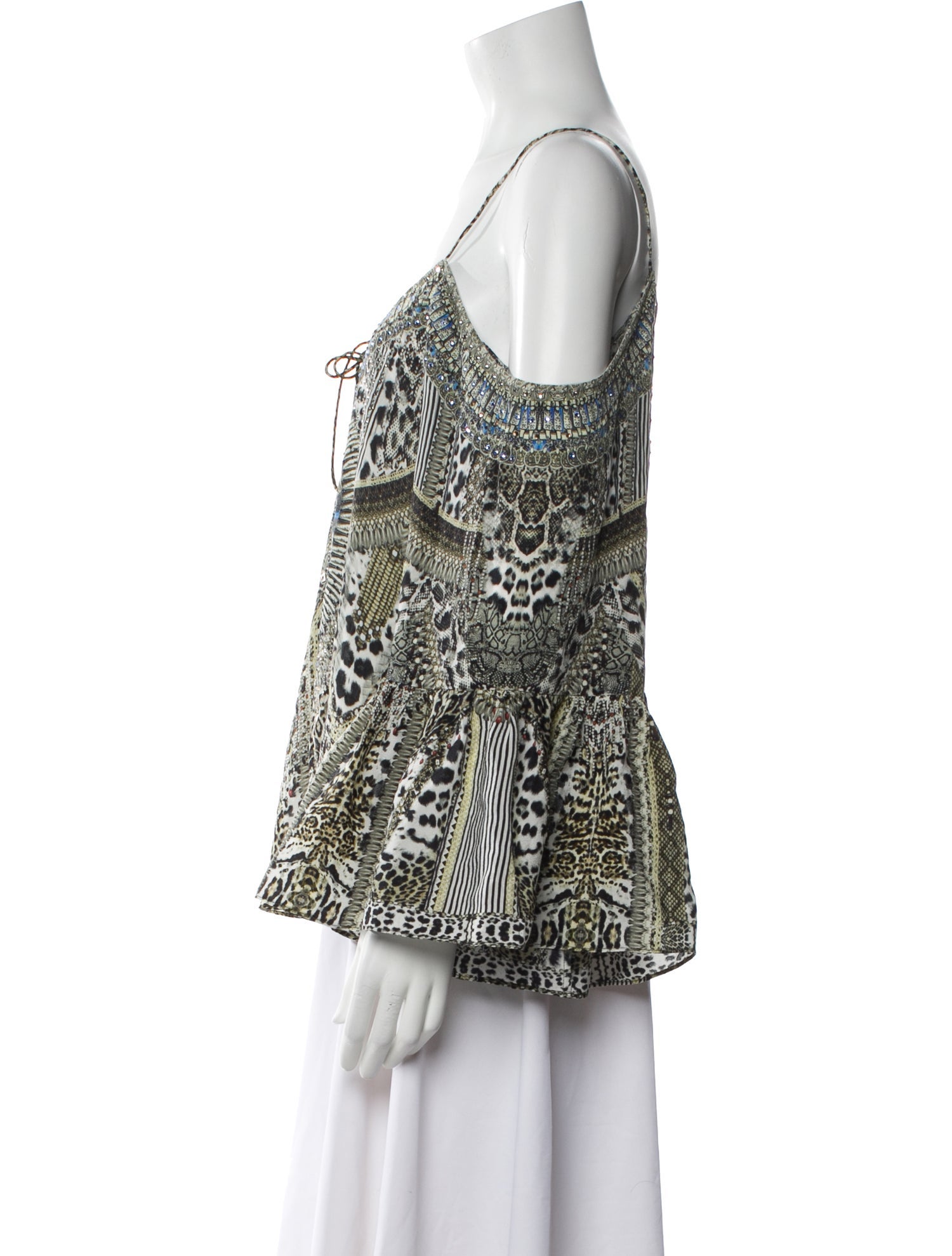 Camilla Silk Printed Blouse w/ Tags