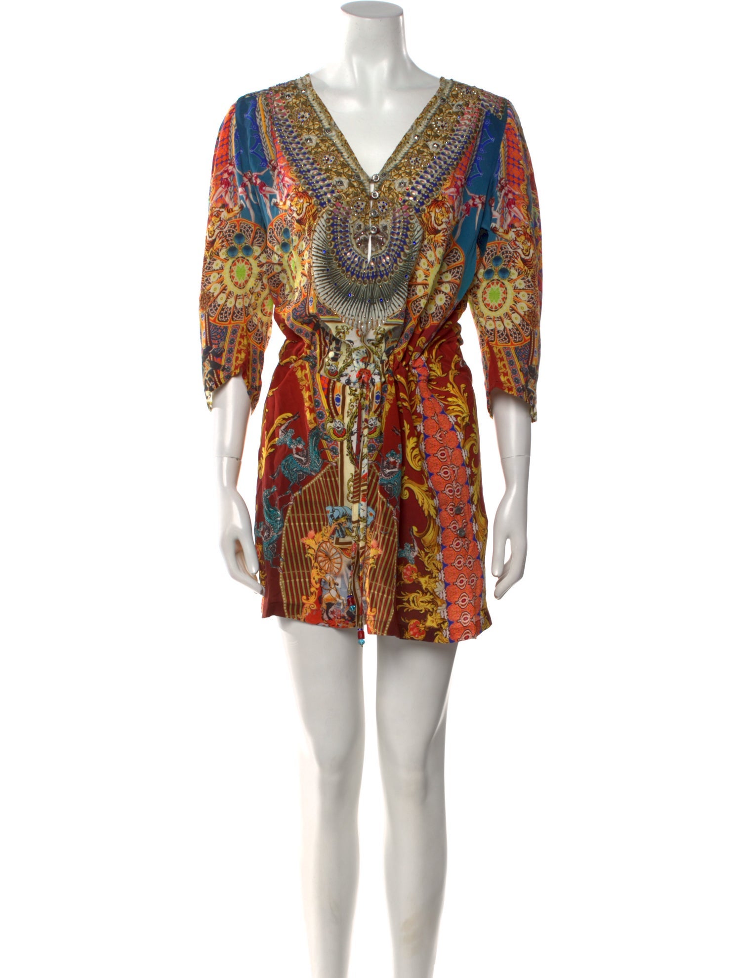 Camilla Silk Floral Print Romper w/ Tags