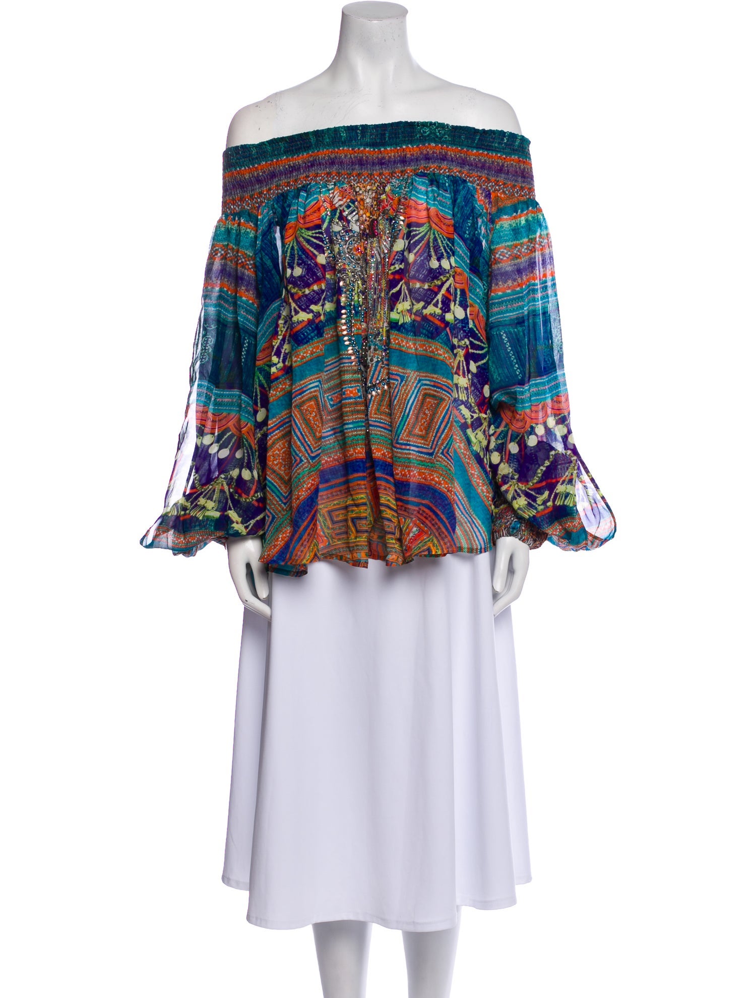 Camilla Silk Printed Blouse