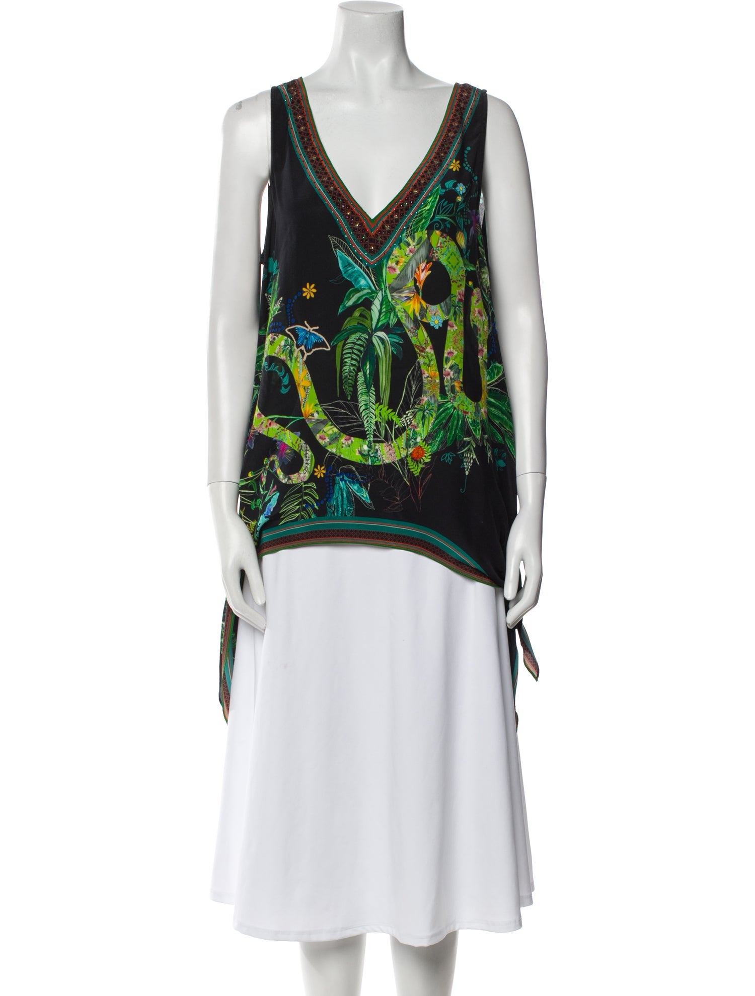 Camilla Silk Floral Print Tunic