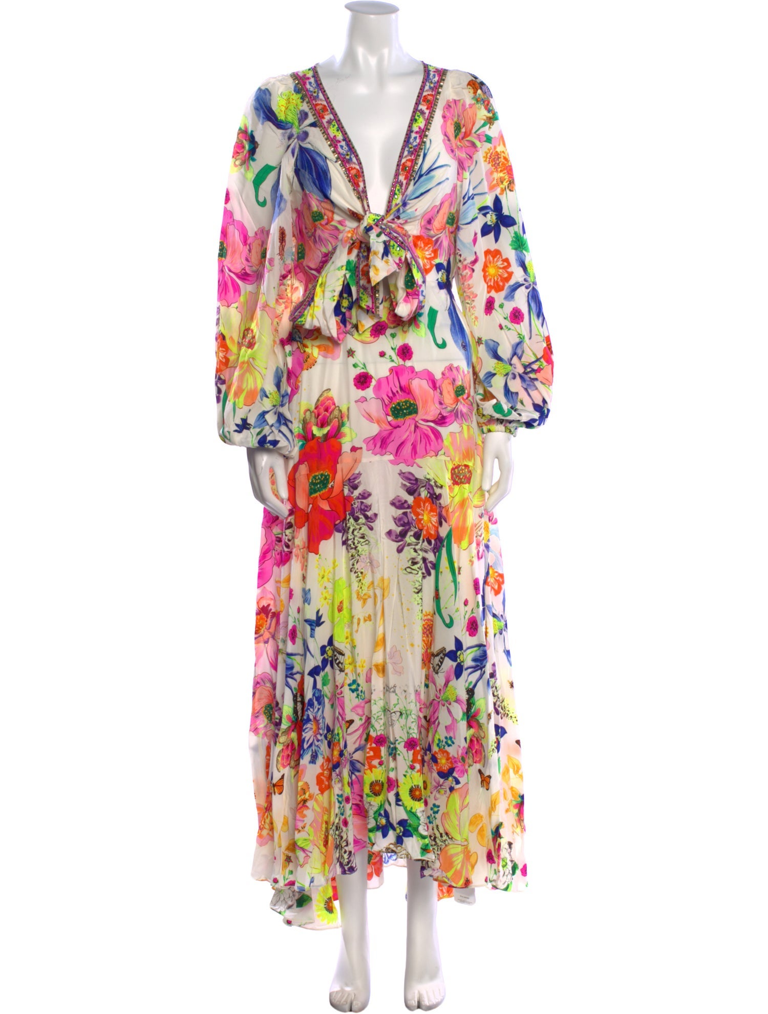 Camilla Silk Long Dress w/ Tags