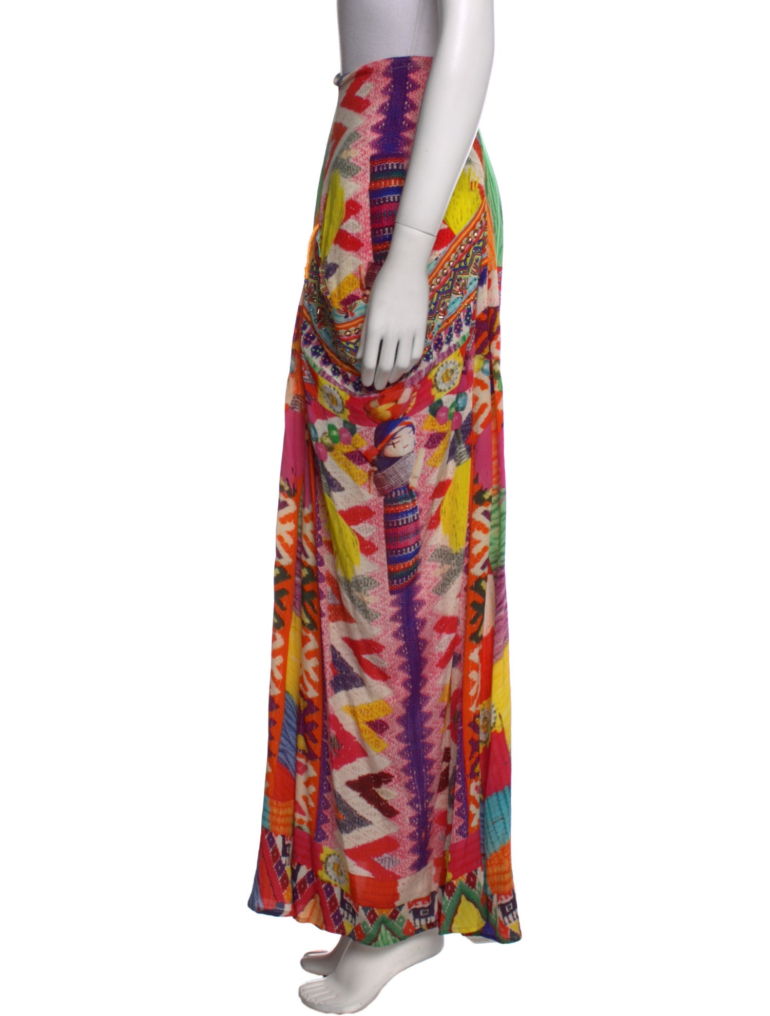 Camilla Silk Long Skirt