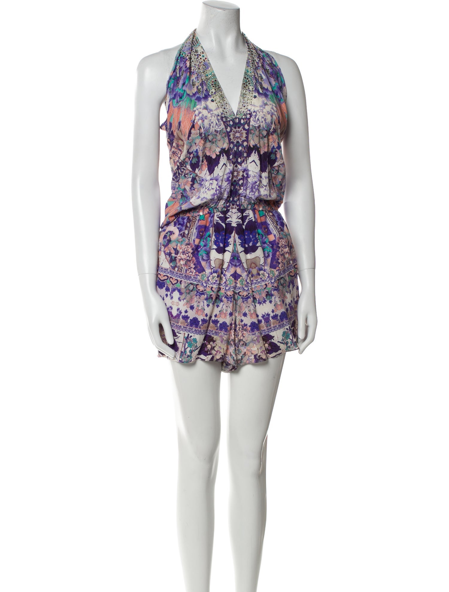 Camilla Printed Halterneck Romper