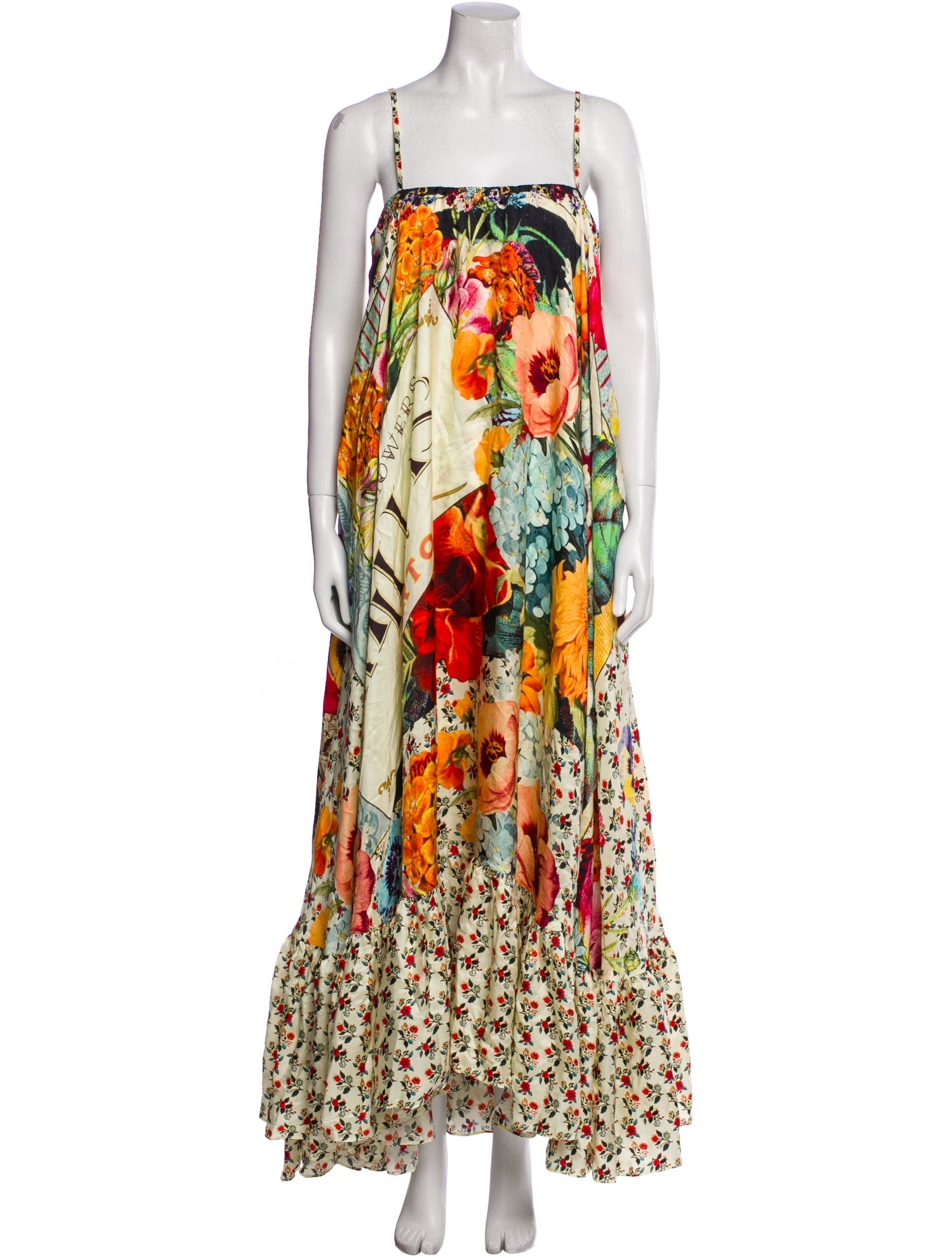Camilla Floral Print Midi Length Dress