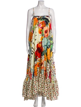 Camilla Floral Print Midi Length Dress