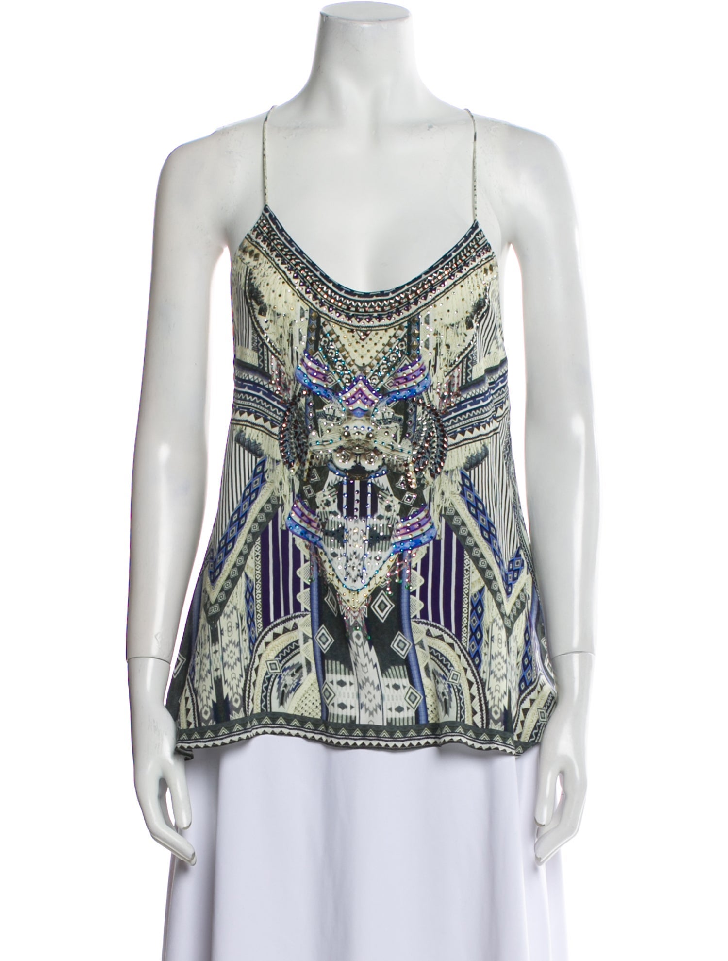 Camilla Silk Printed Top
