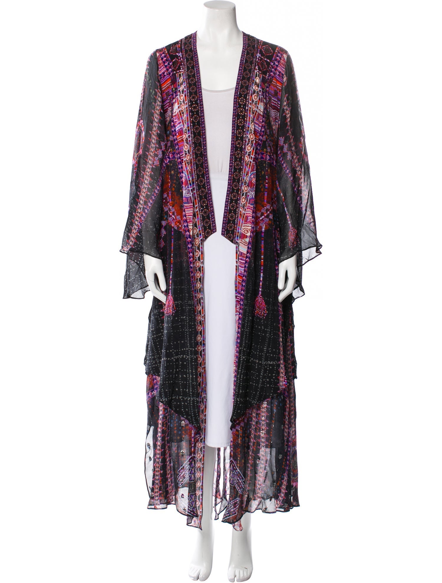 Camilla Silk Printed Robe