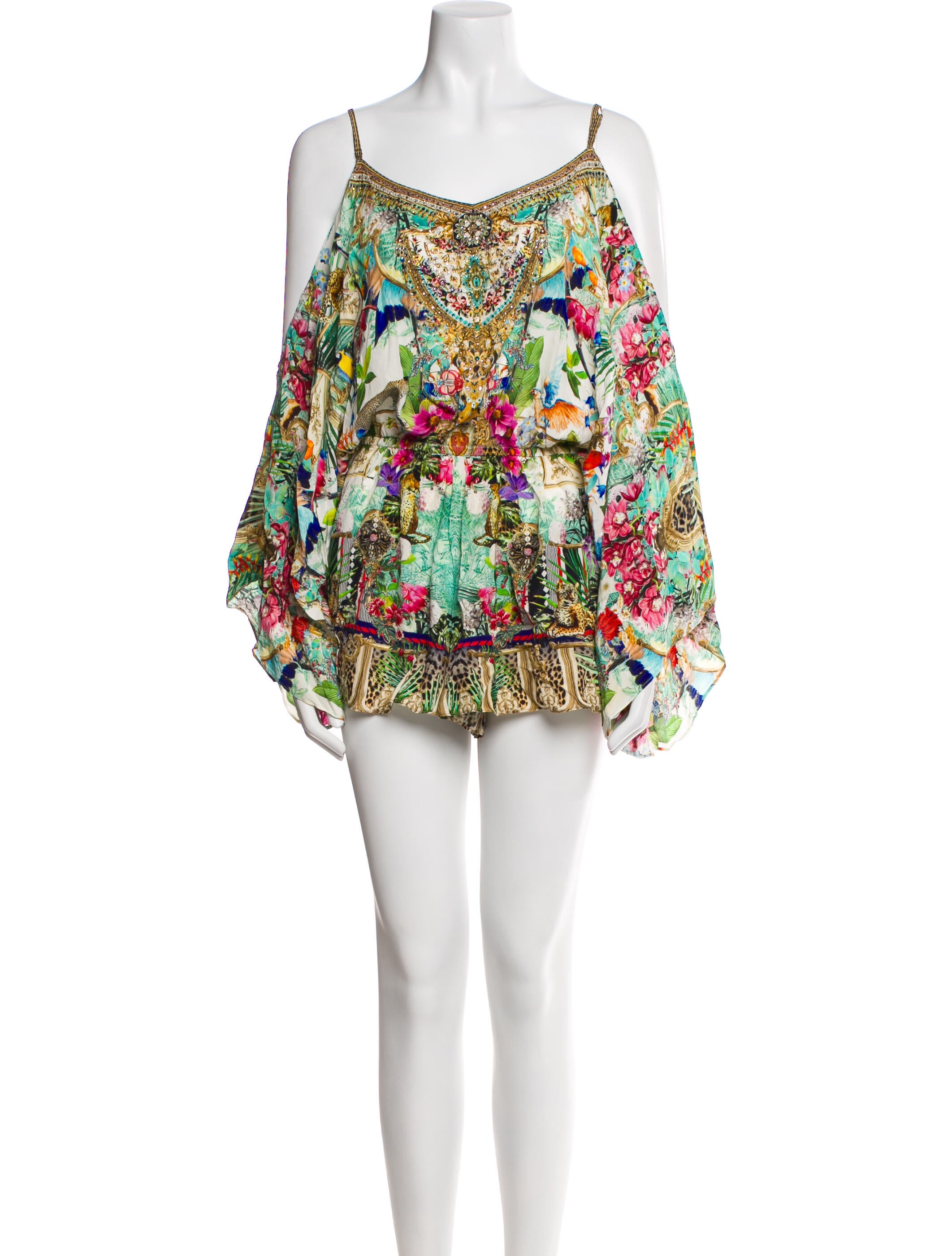 Camilla Silk Printed Romper