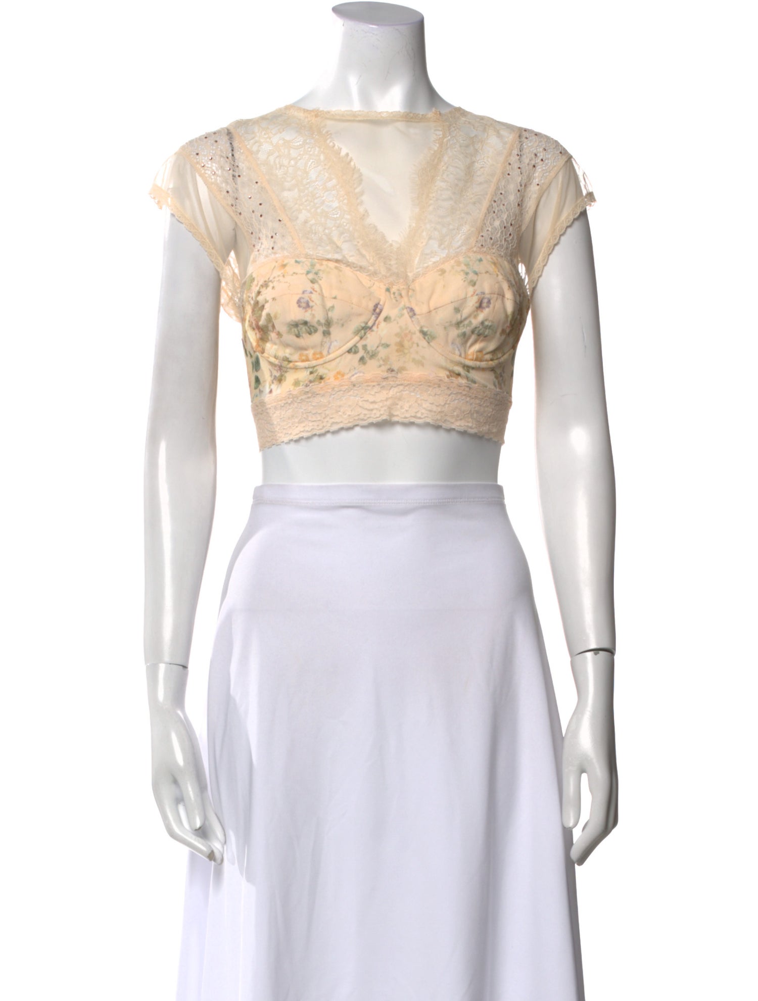 Camilla Silk Printed Crop Top