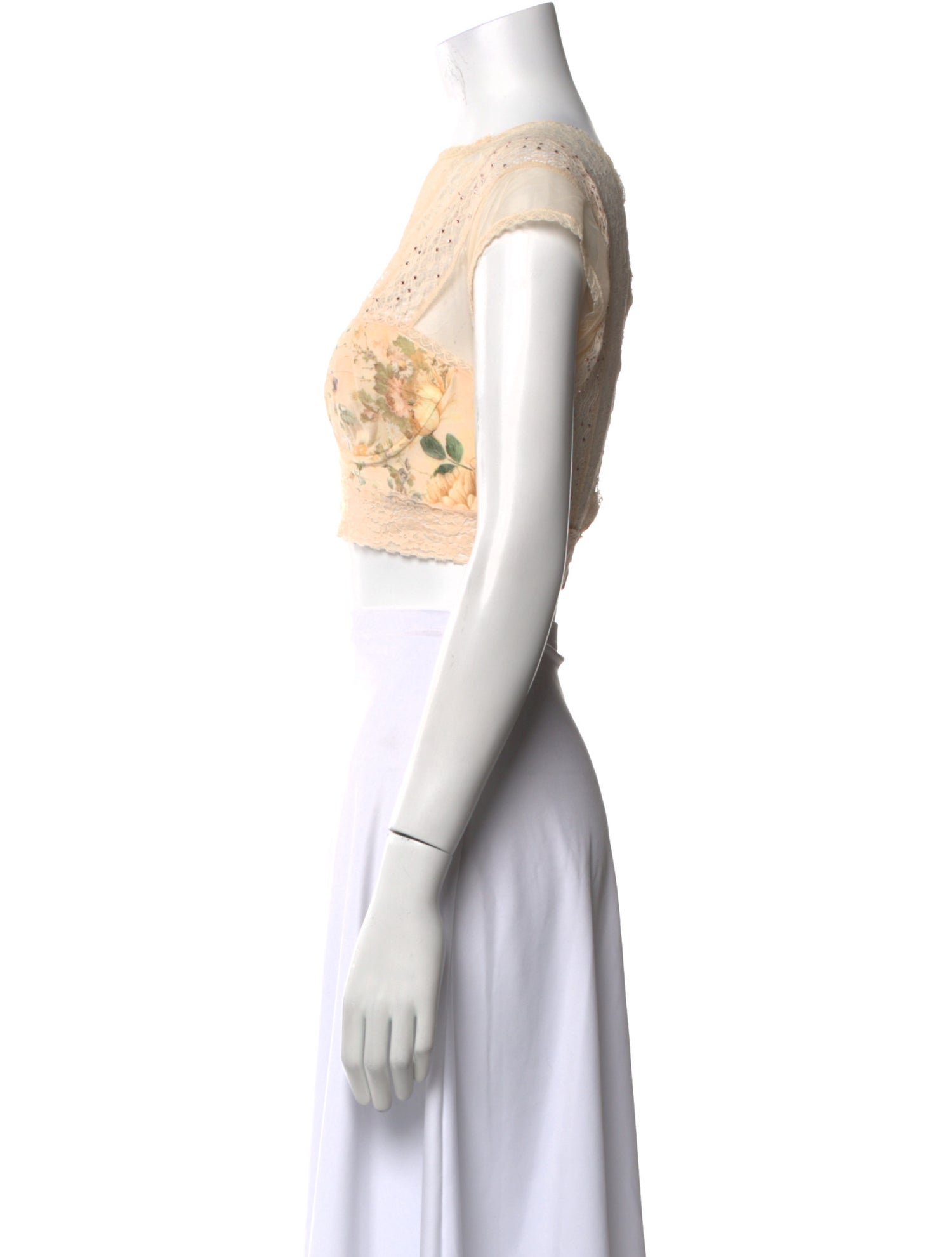 Camilla Silk Printed Crop Top