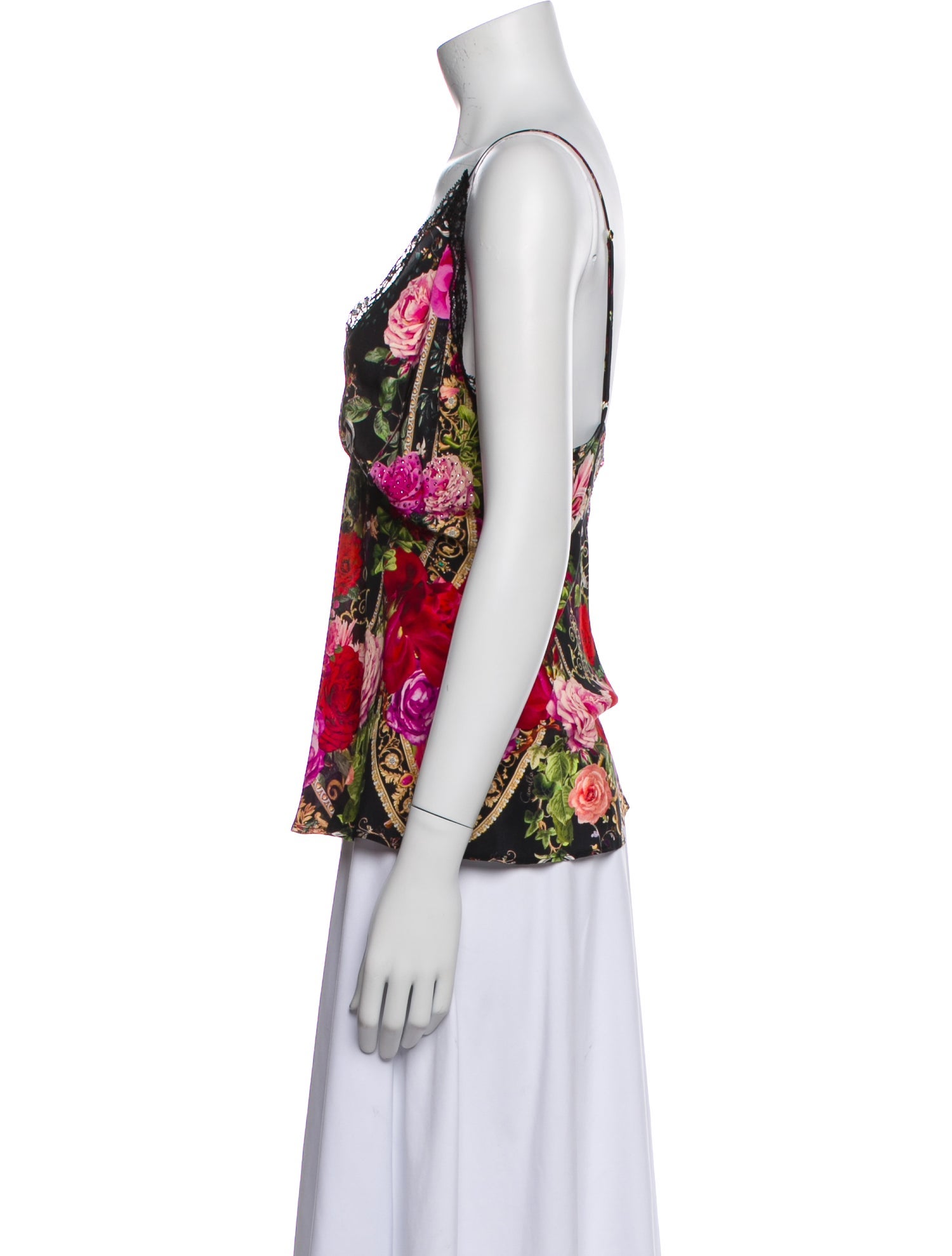 Camilla Silk Floral Print Blouse