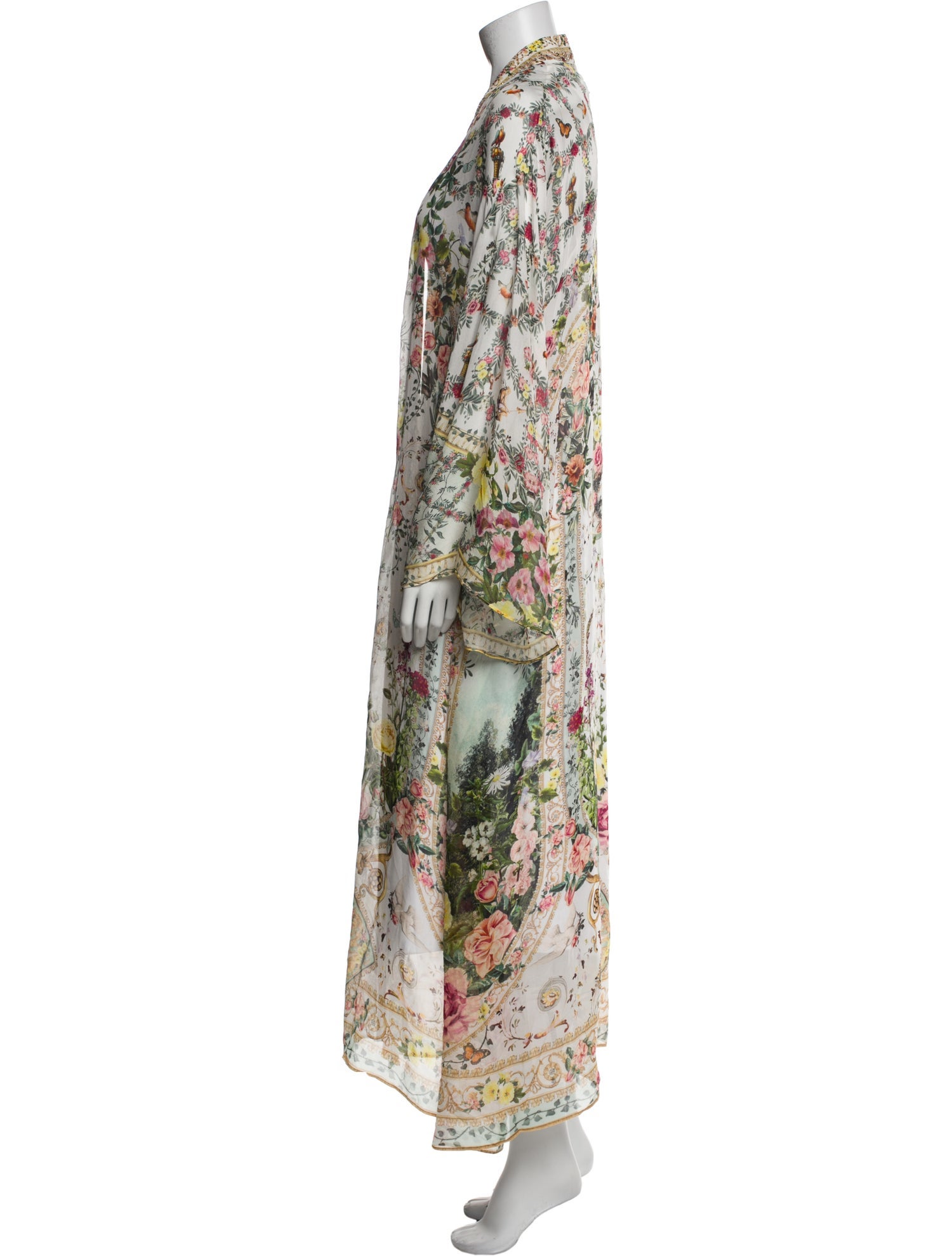 Camilla Silk Floral Print Evening Jacket