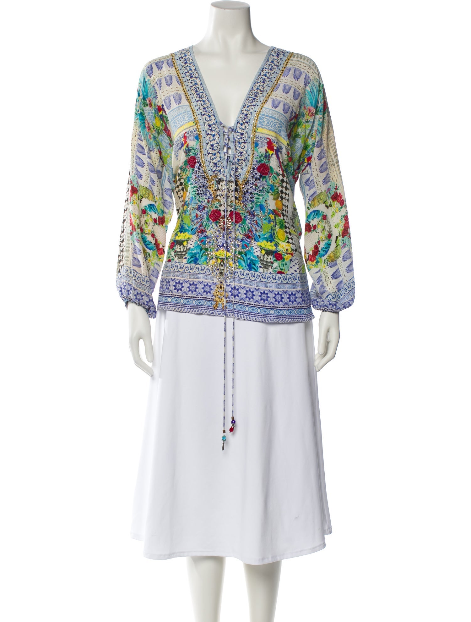 Camilla Silk Printed Tunic