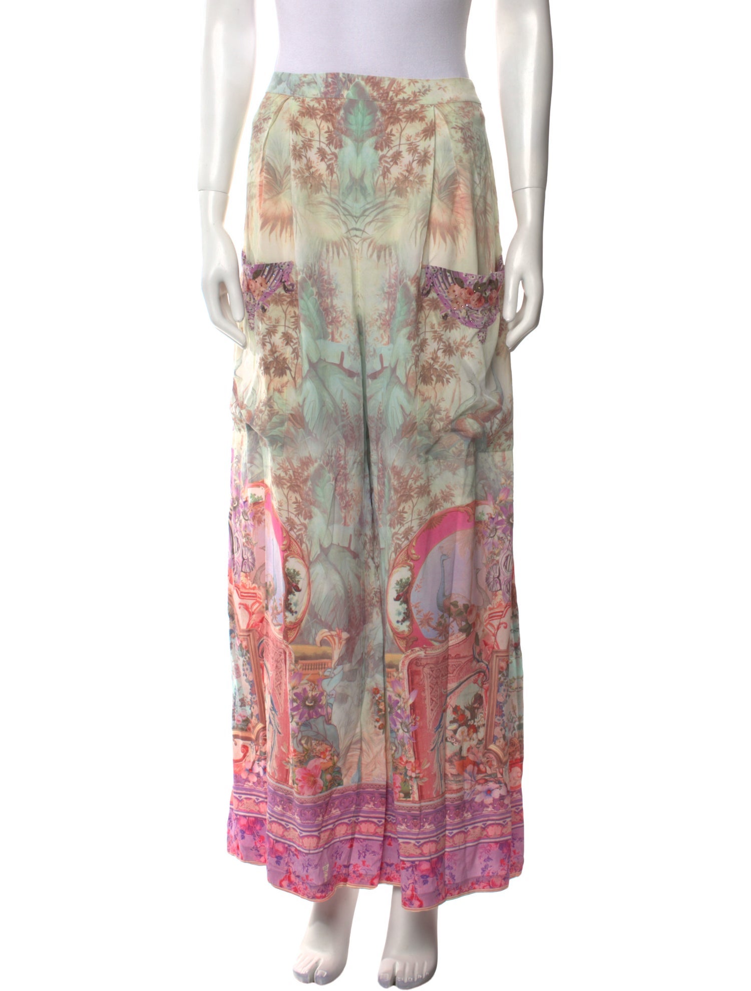 Camilla Silk Wide Leg Pants