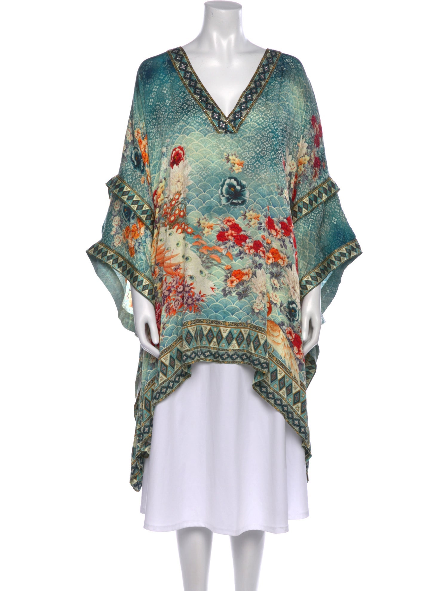 Camilla Silk Paisley Print Tunic