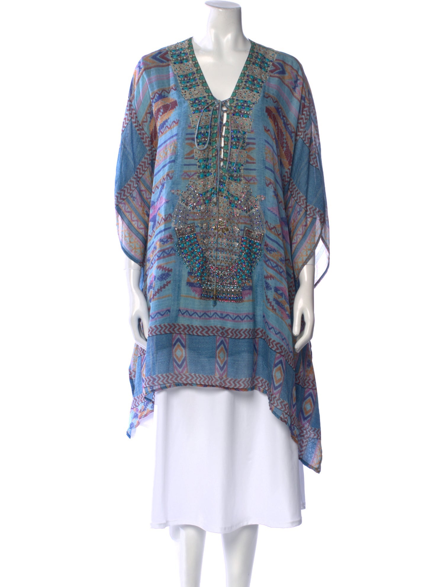 Camilla Silk Paisley Print Tunic