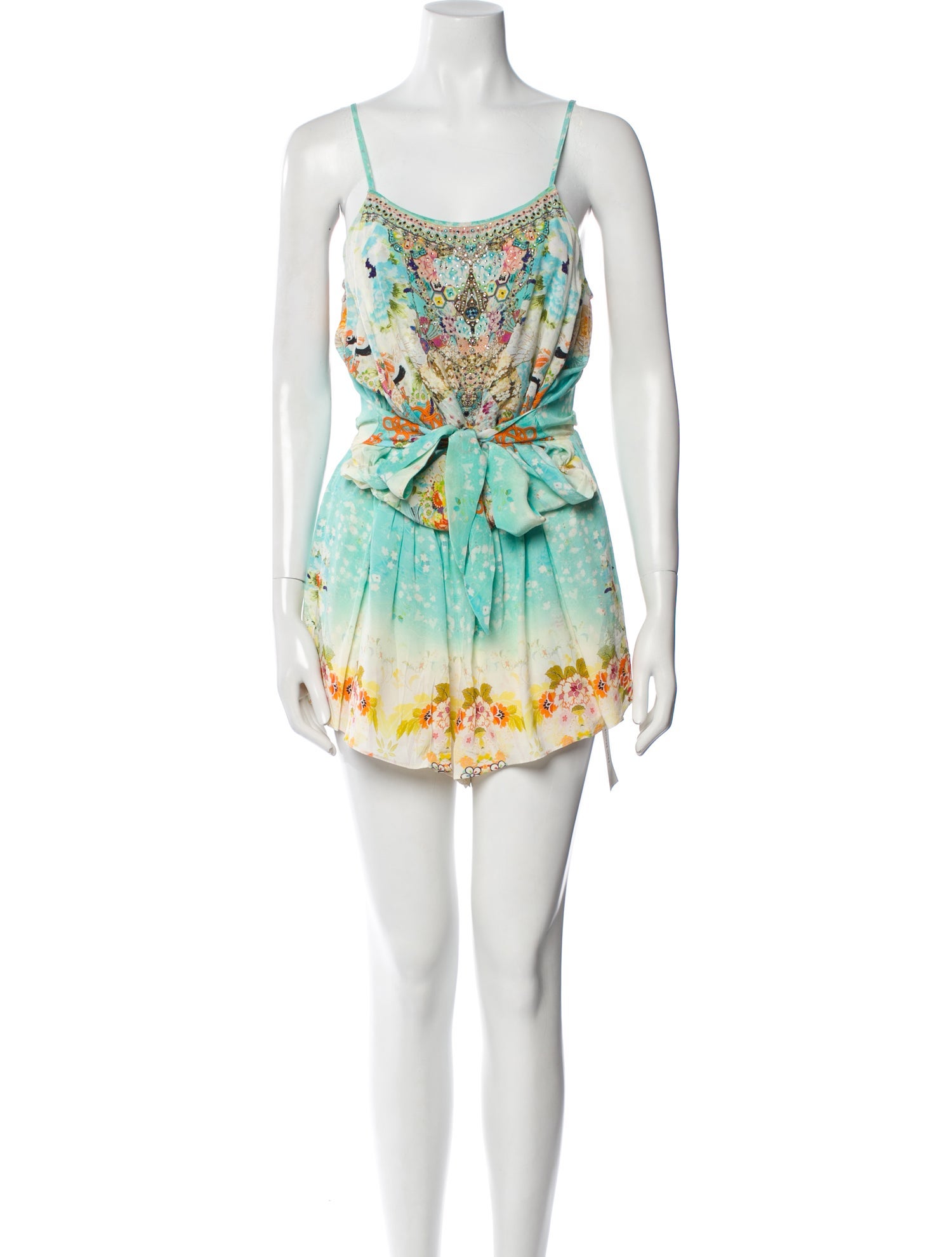 Camilla Silk Printed Romper