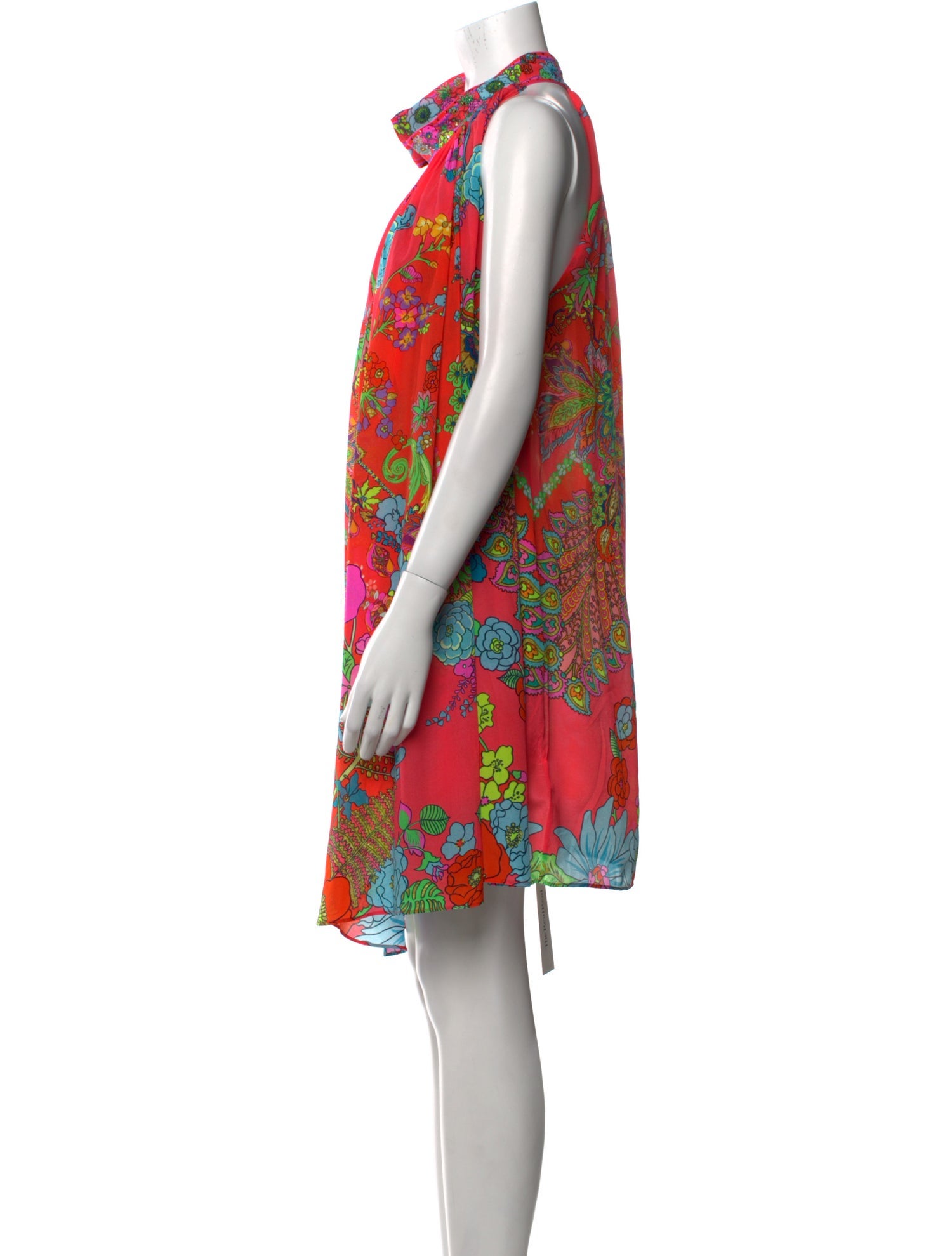 Camilla Silk Knee-Length Dress