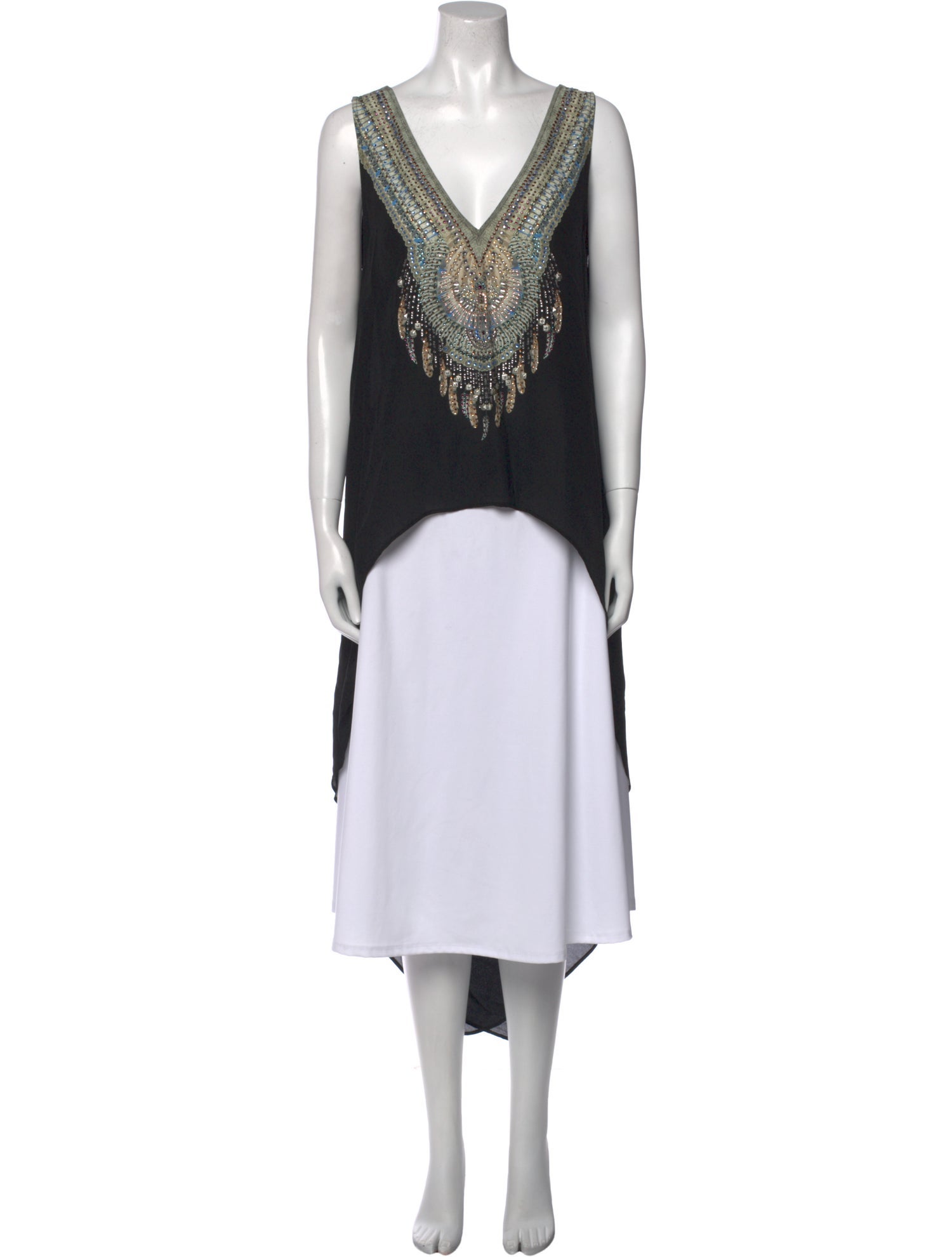 Camilla Silk V-Neck Tunic