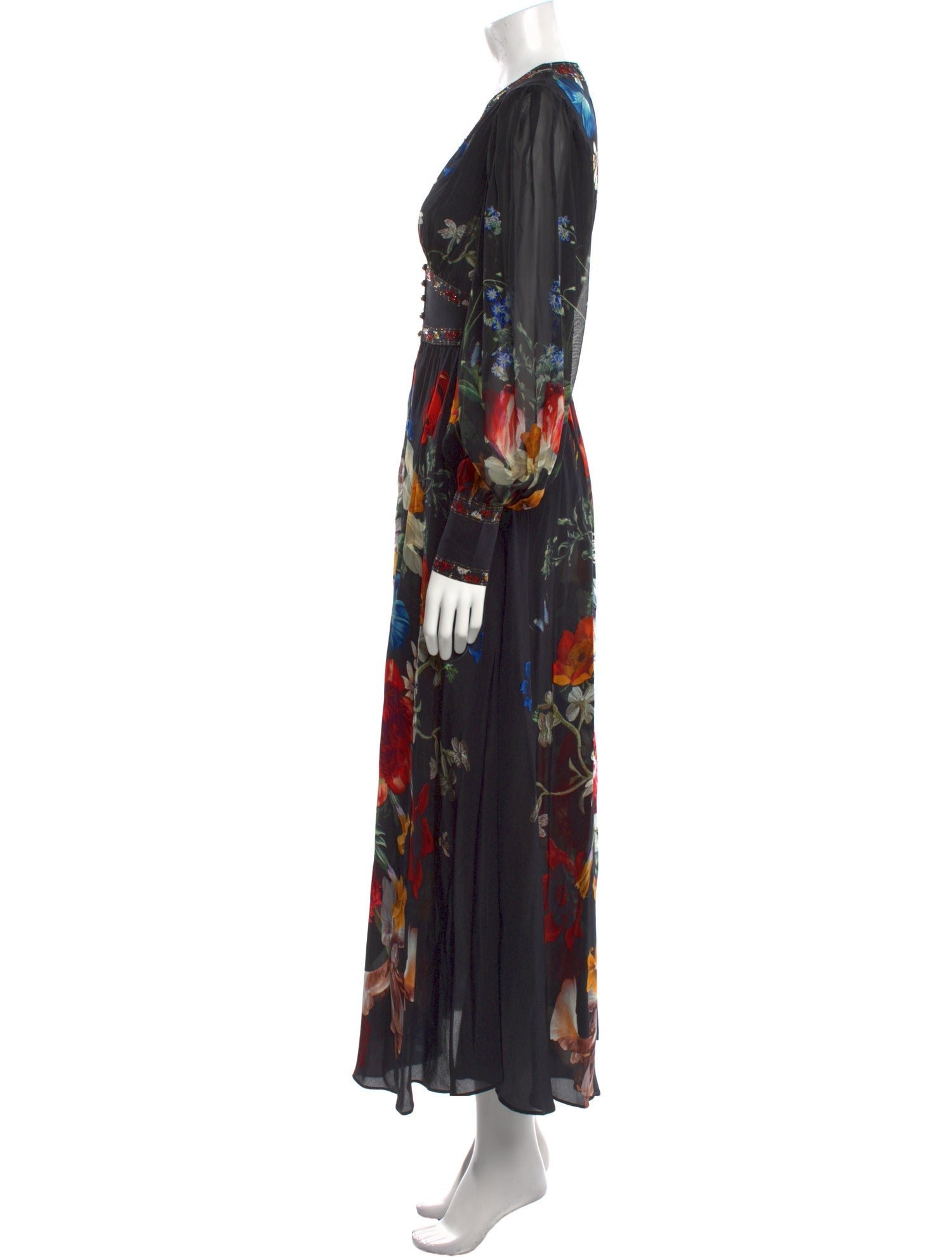 Camilla Floral Print Long Dress
