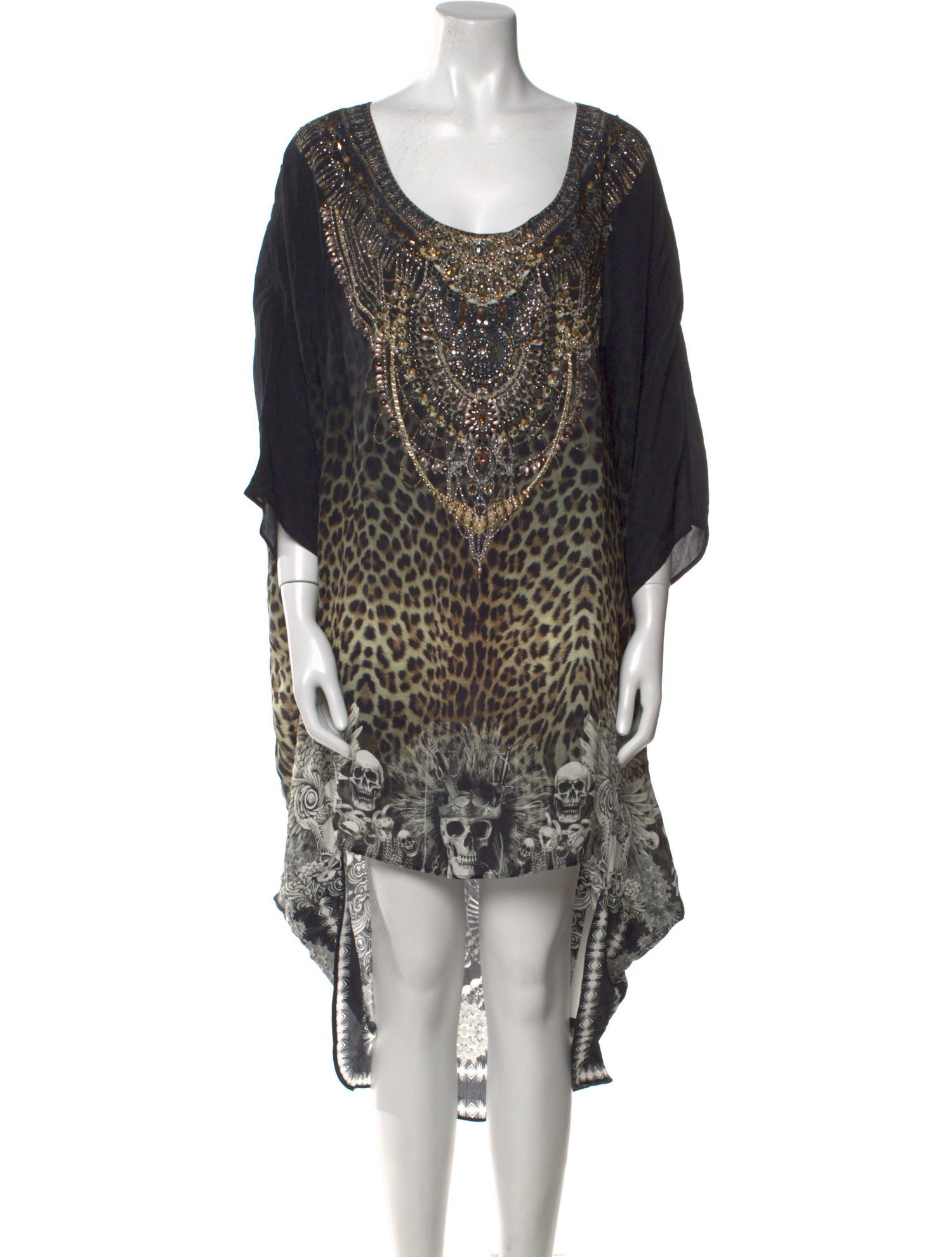 Camilla Silk Knee-Length Dress w/ Tags