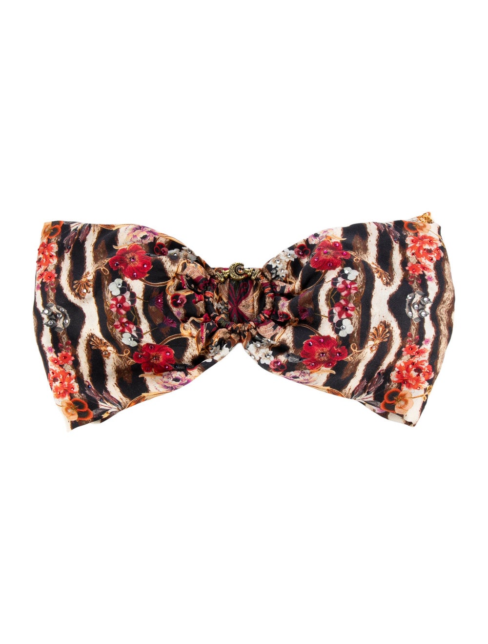 Brown Camilla patterned scrunchie - image 1