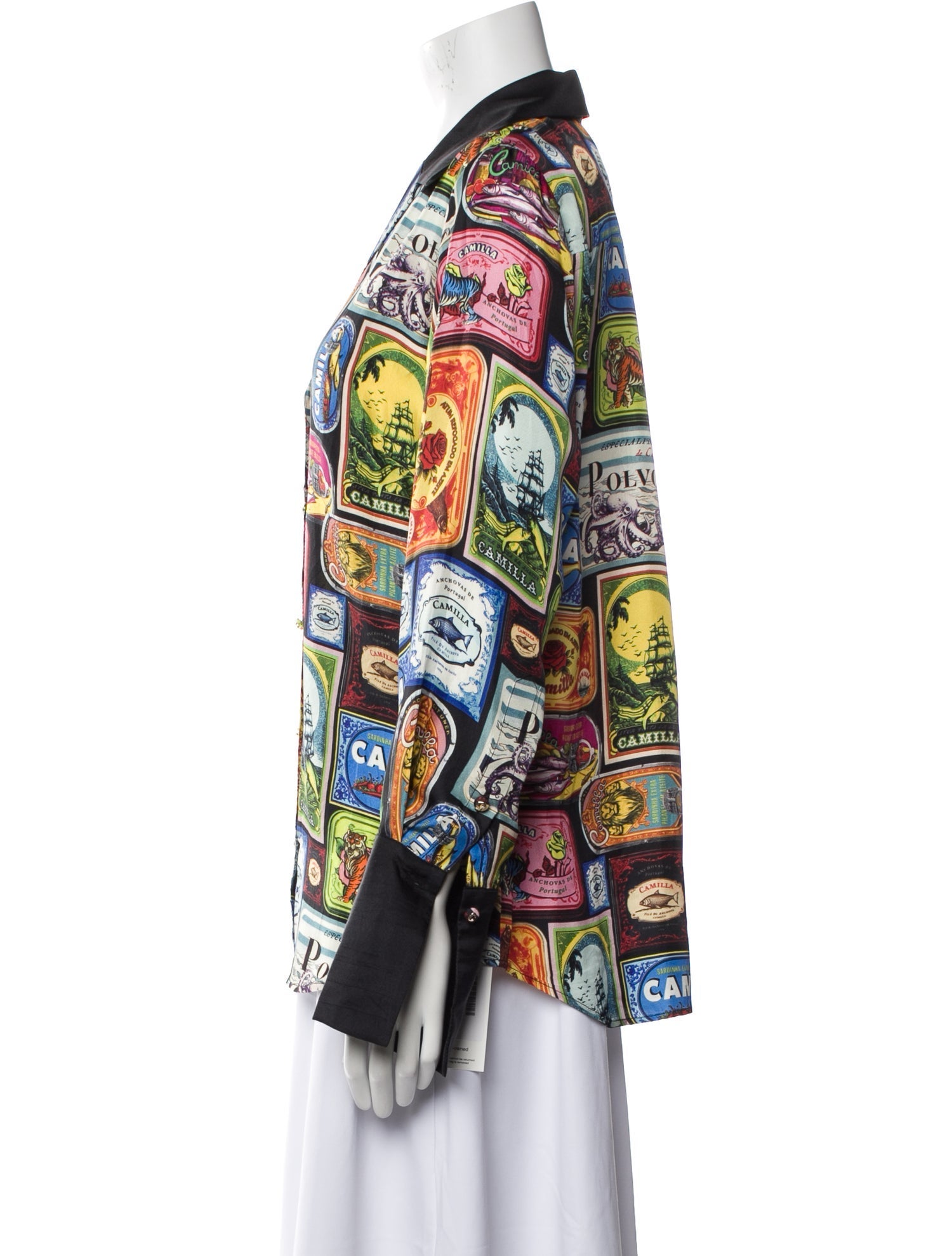 Camilla Silk Printed Pajamas w/ Tags