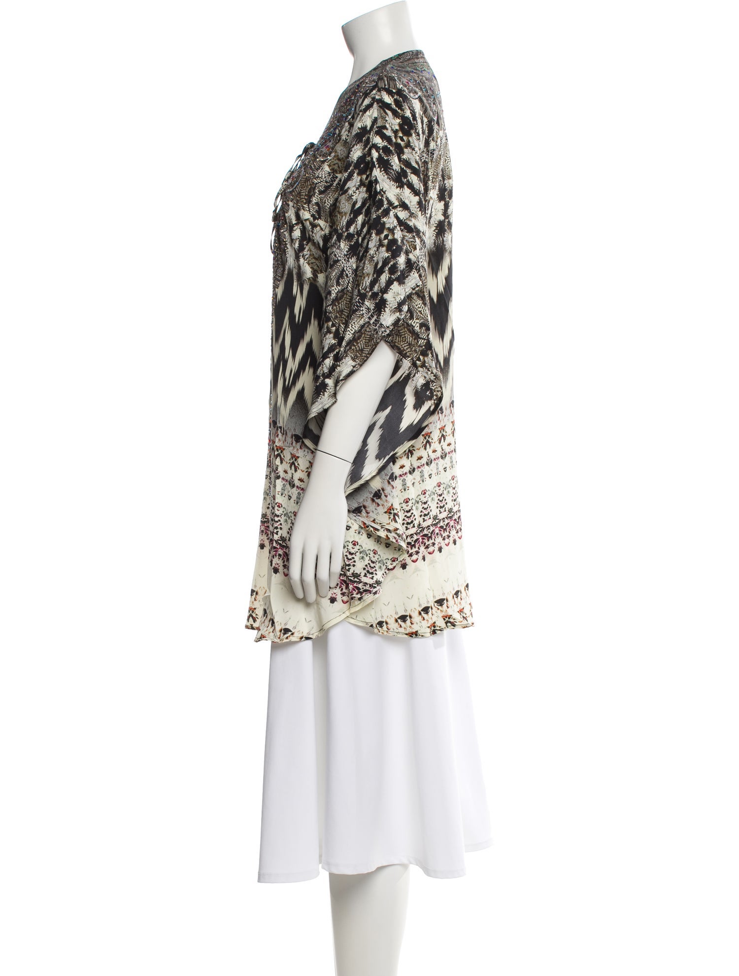 Camilla Printed Crystal Embellishments Cover-Up