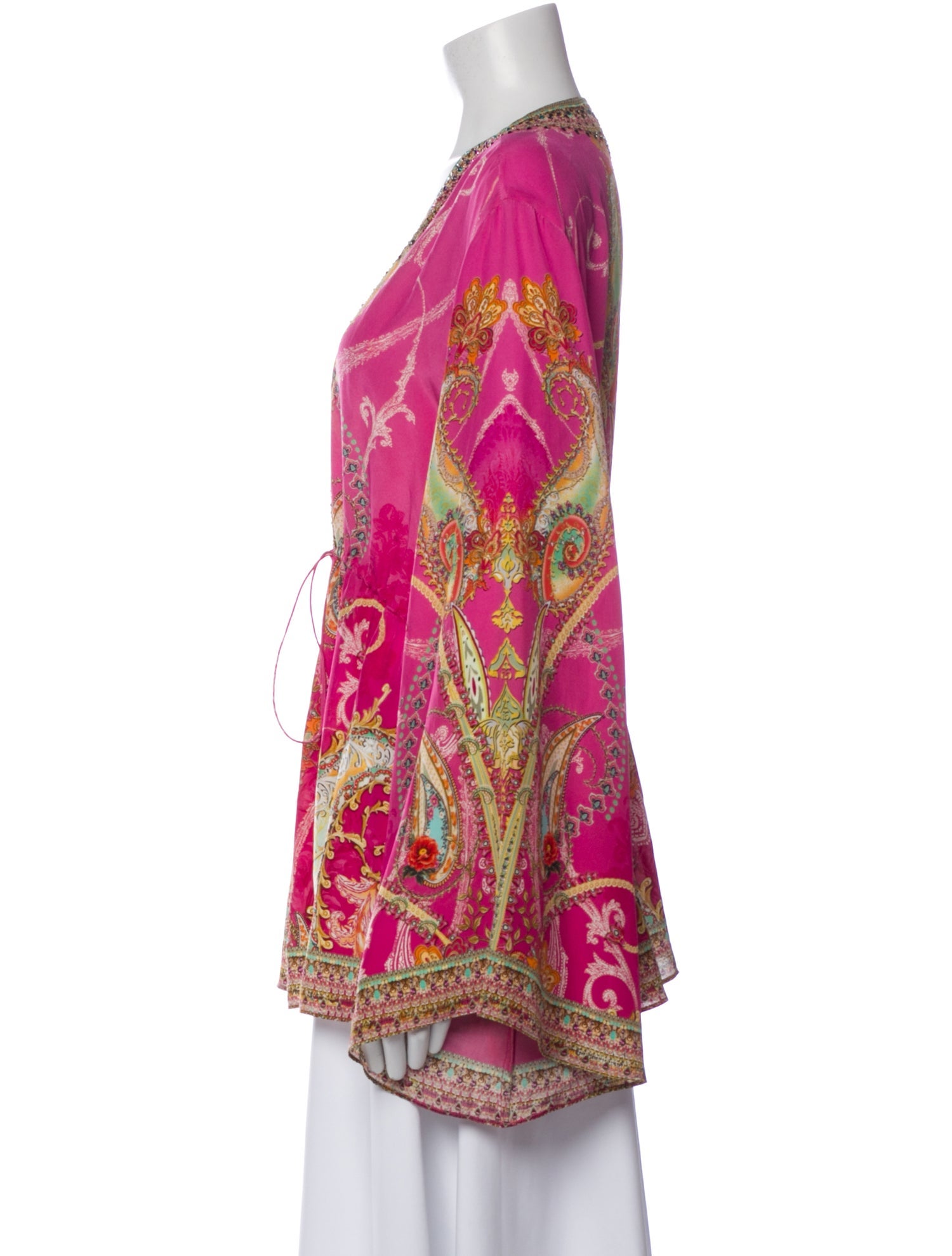 Camilla Silk Paisley Print Blouse