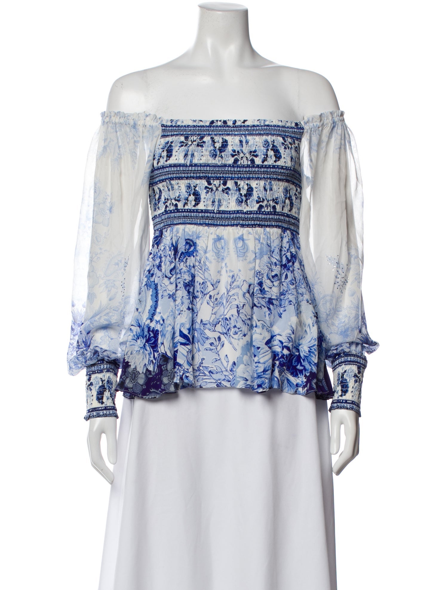 Camilla Silk Floral Print Blouse