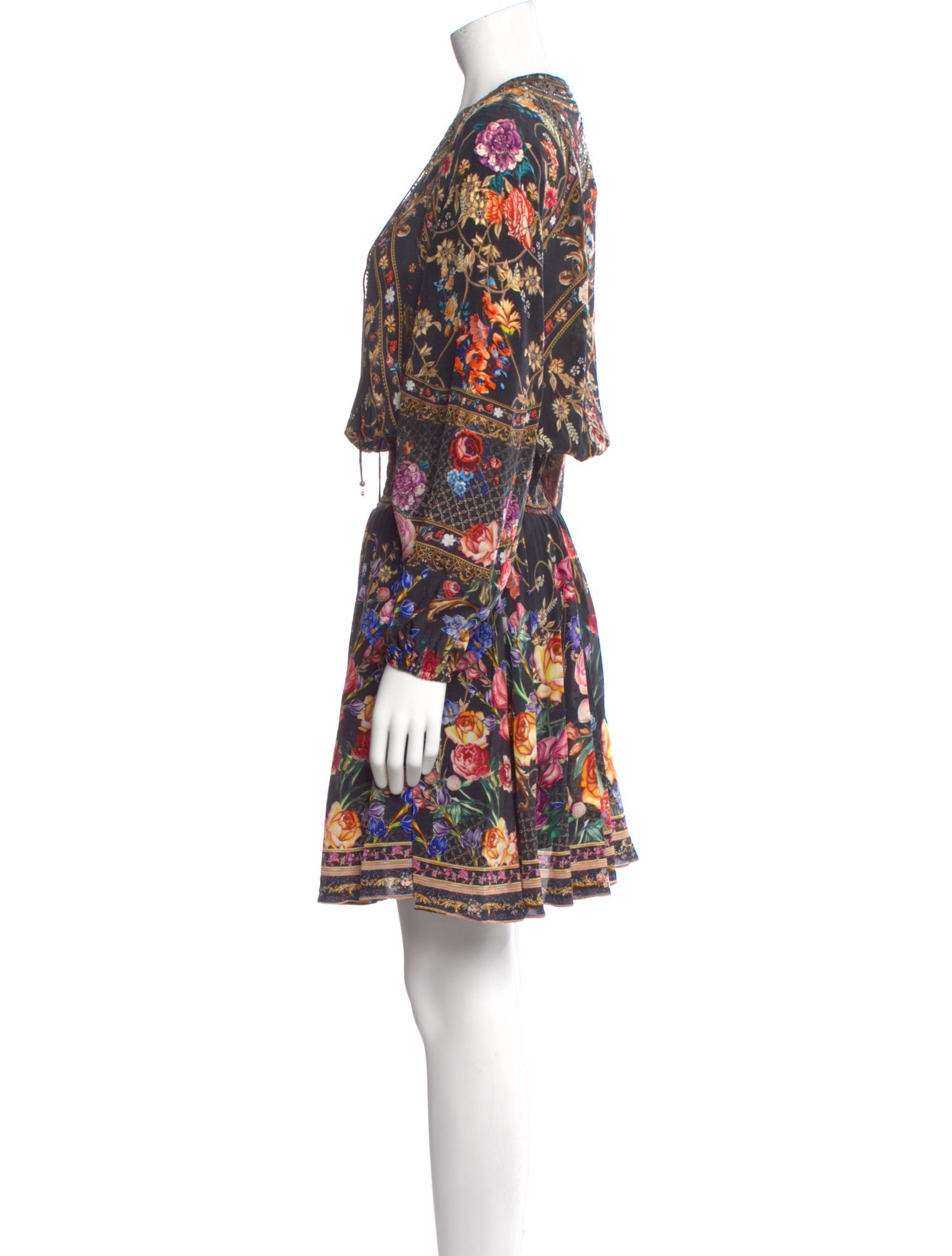 Camilla Floral Print Knee-Length Dress