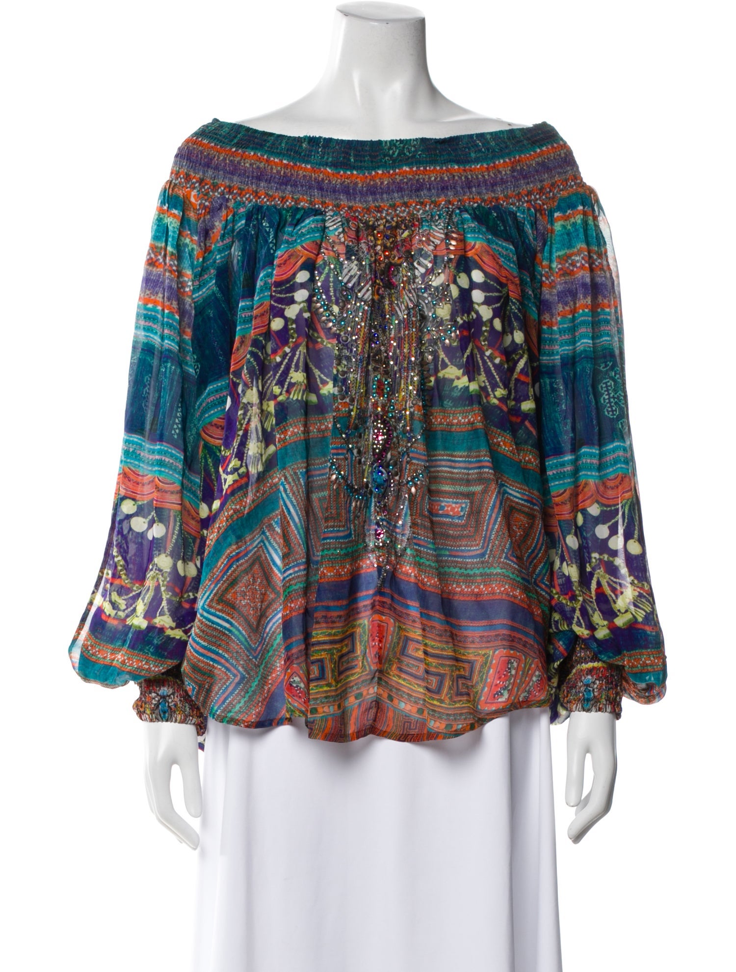 Camilla Silk Printed Blouse